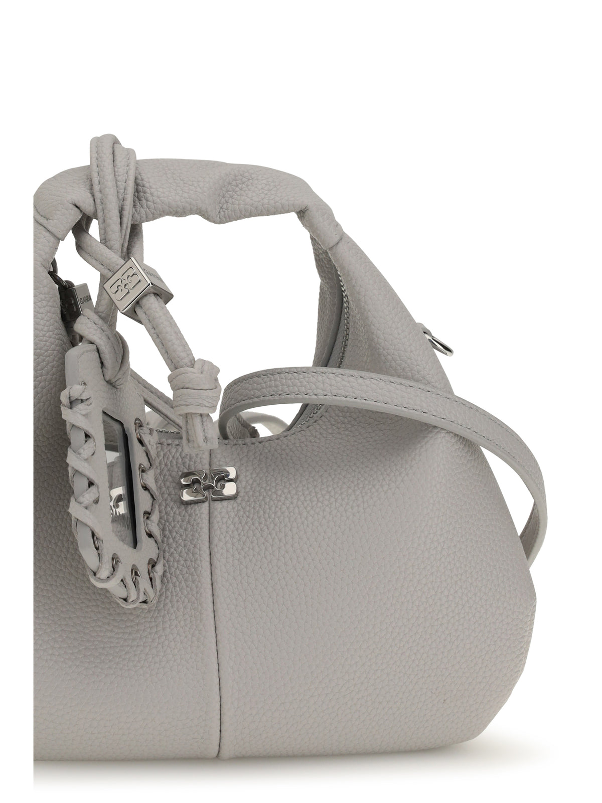 Ganni Mini Hobo Crossbody Bag - Quiet Gray