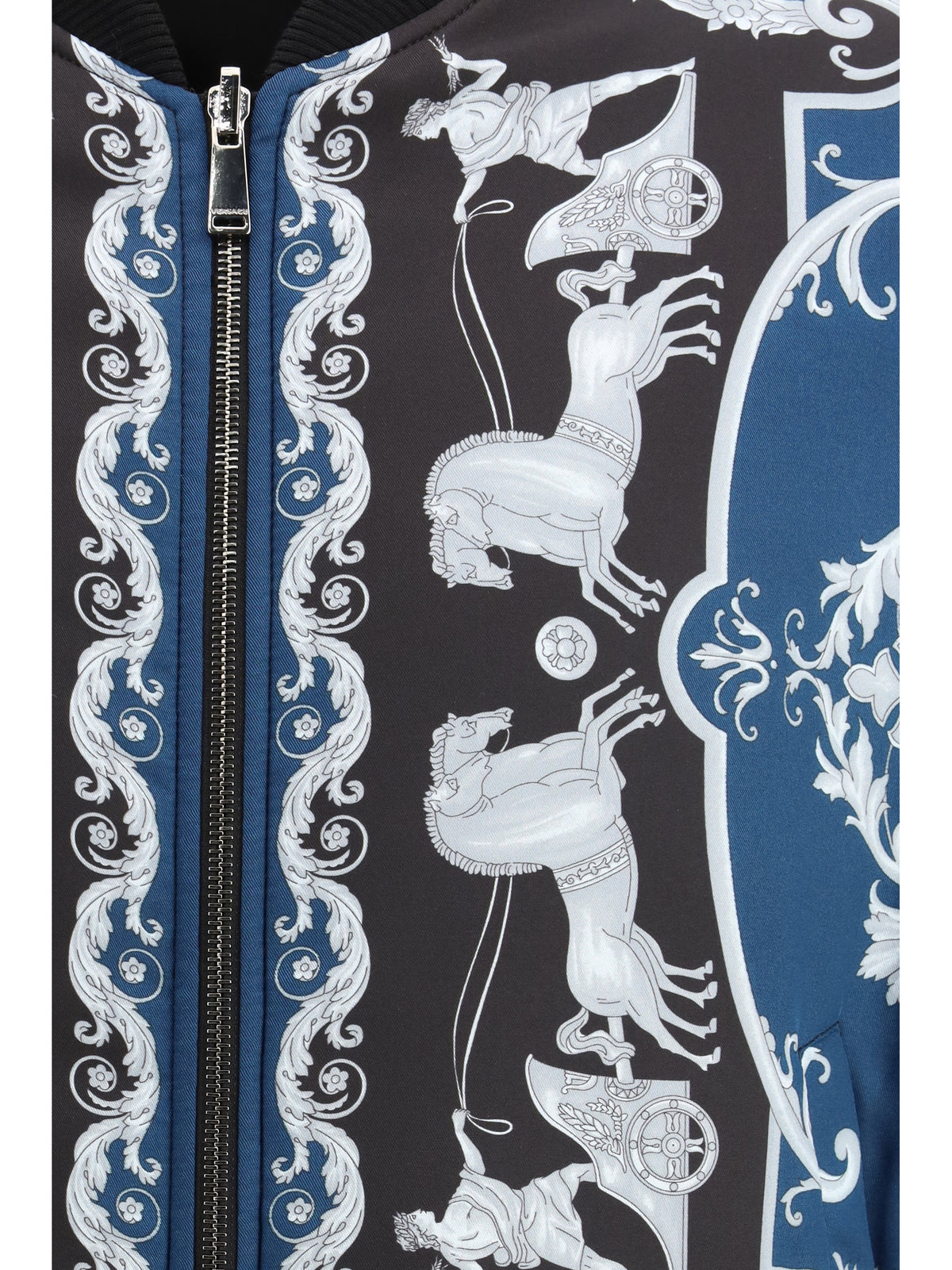 Versace Reversible Jacket - Black+Petrol Blue