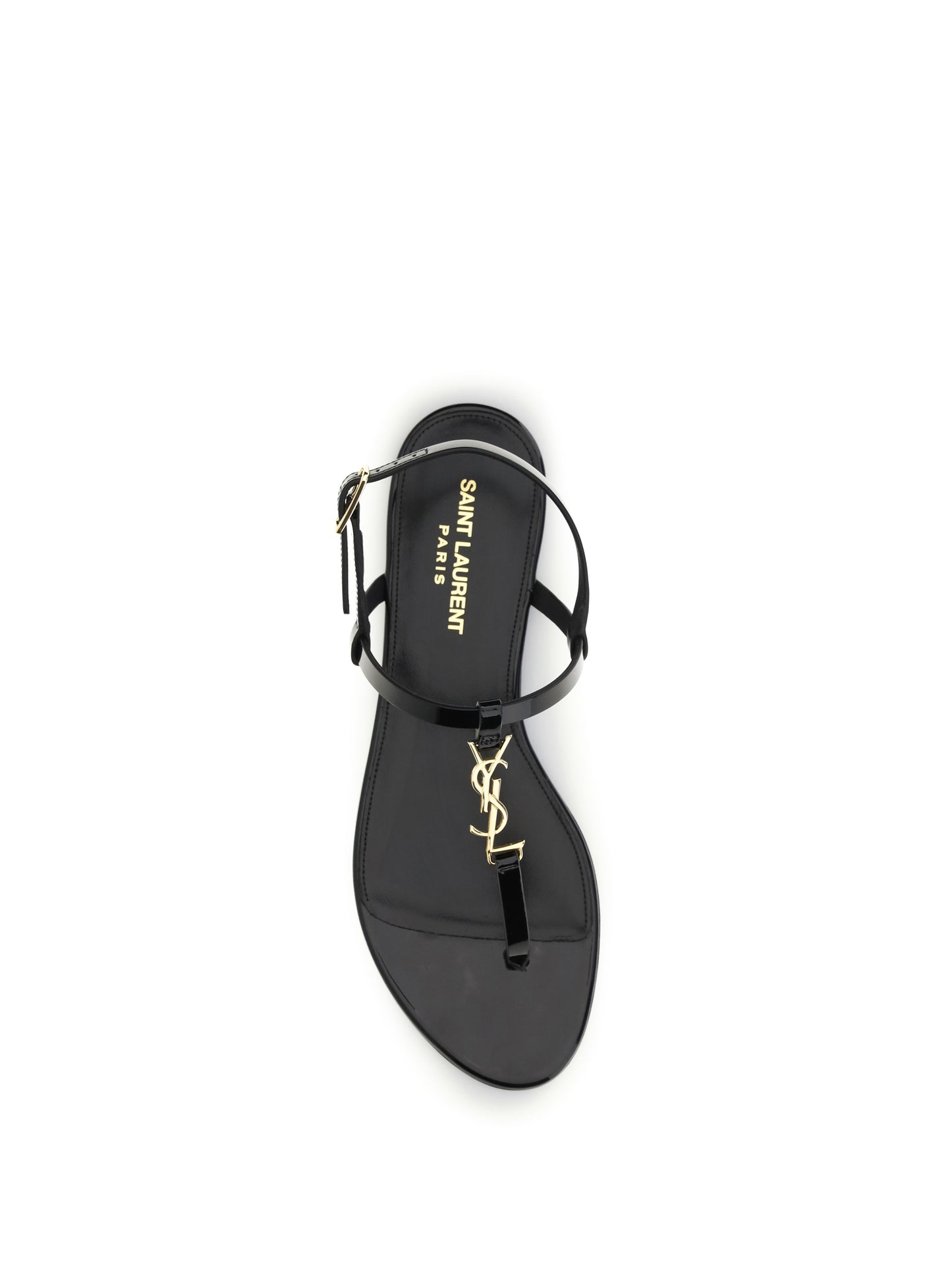 SAINT LAURENT Cassandra patent leather Sandals