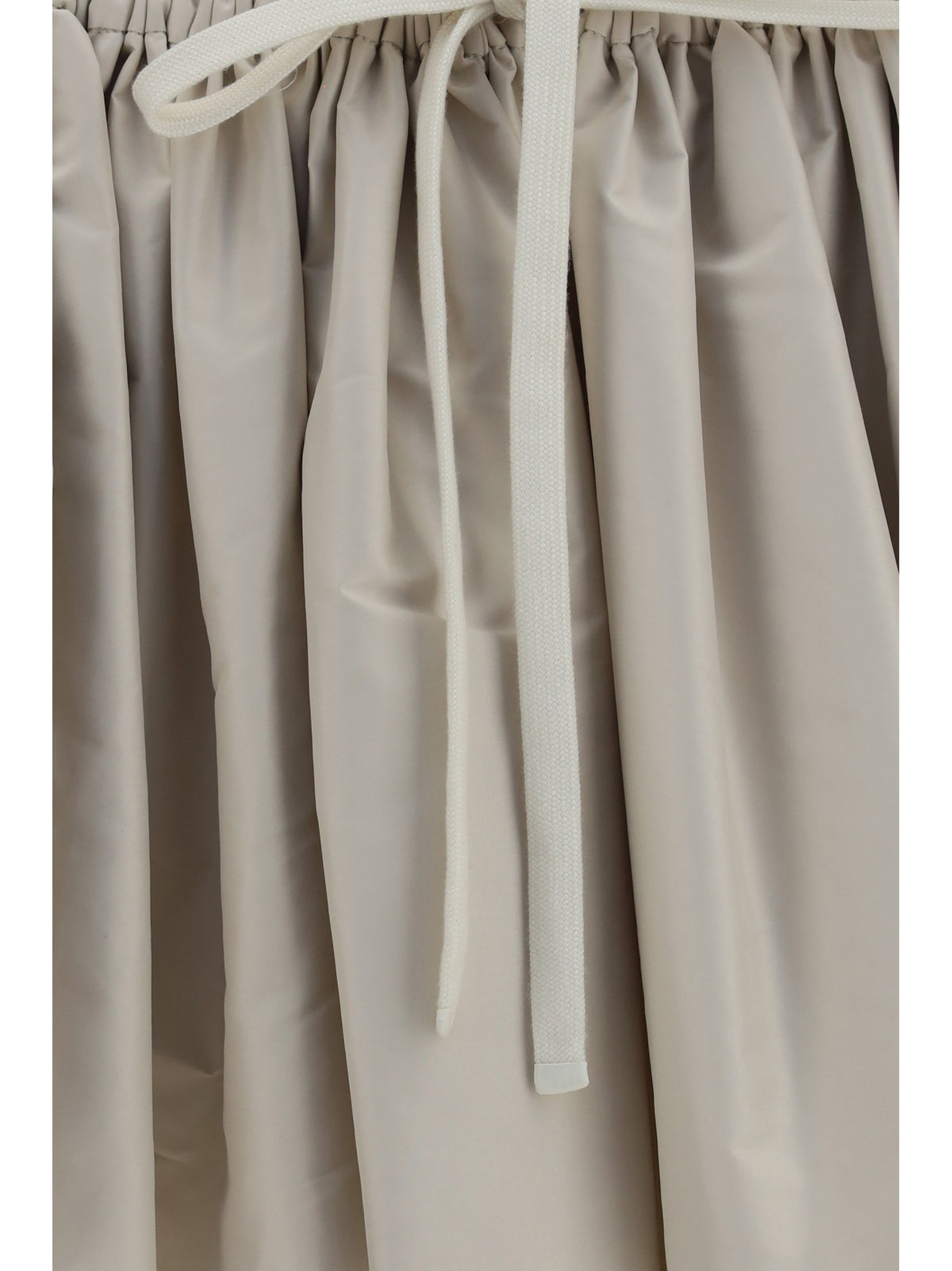 Miu Miu Ruffled mini Skirt with drawstring - Opale