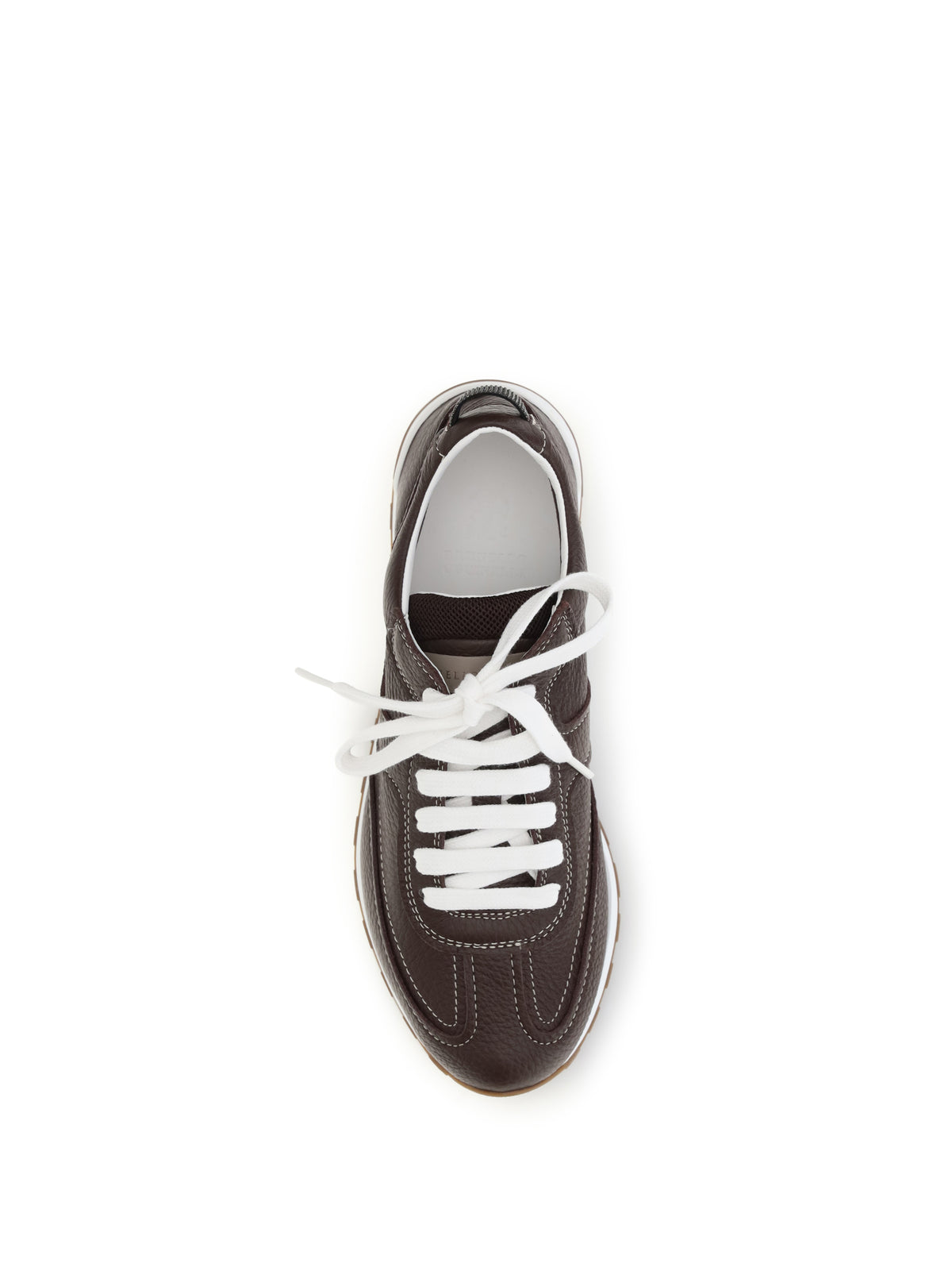 Brunello Cucinelli Leather Sneakers - Burgundy