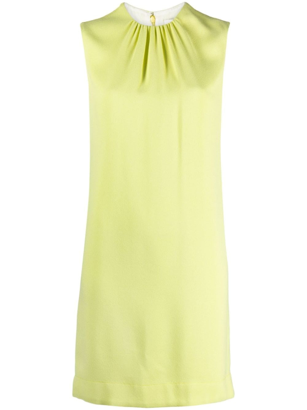 Lanvin Paris Sleeveless Mini Dress - Yellow