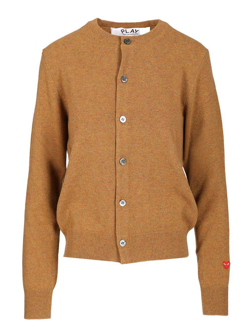 Comme Des Garcons Play Wool Cardigan - Beige