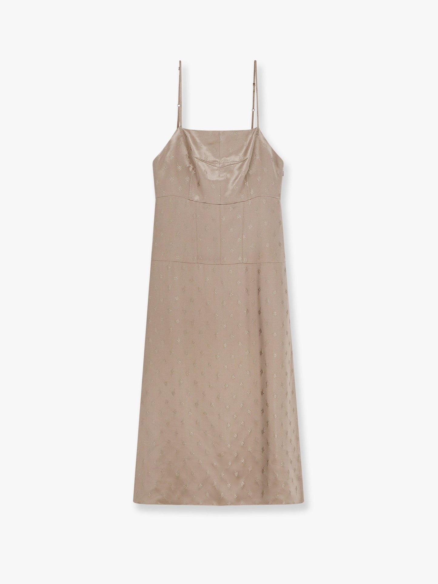 Fendi Satin Dress With Floral Motif