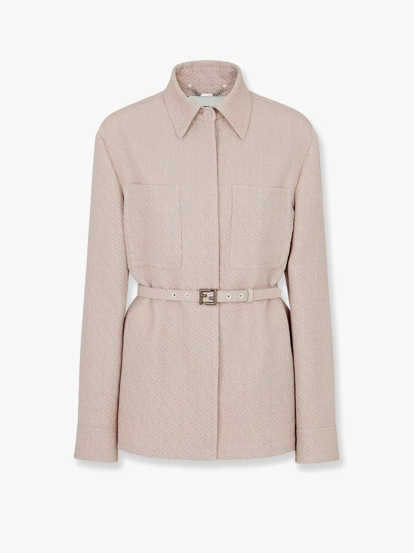 Fendi Ff Diagonal 3d Wool Blazer