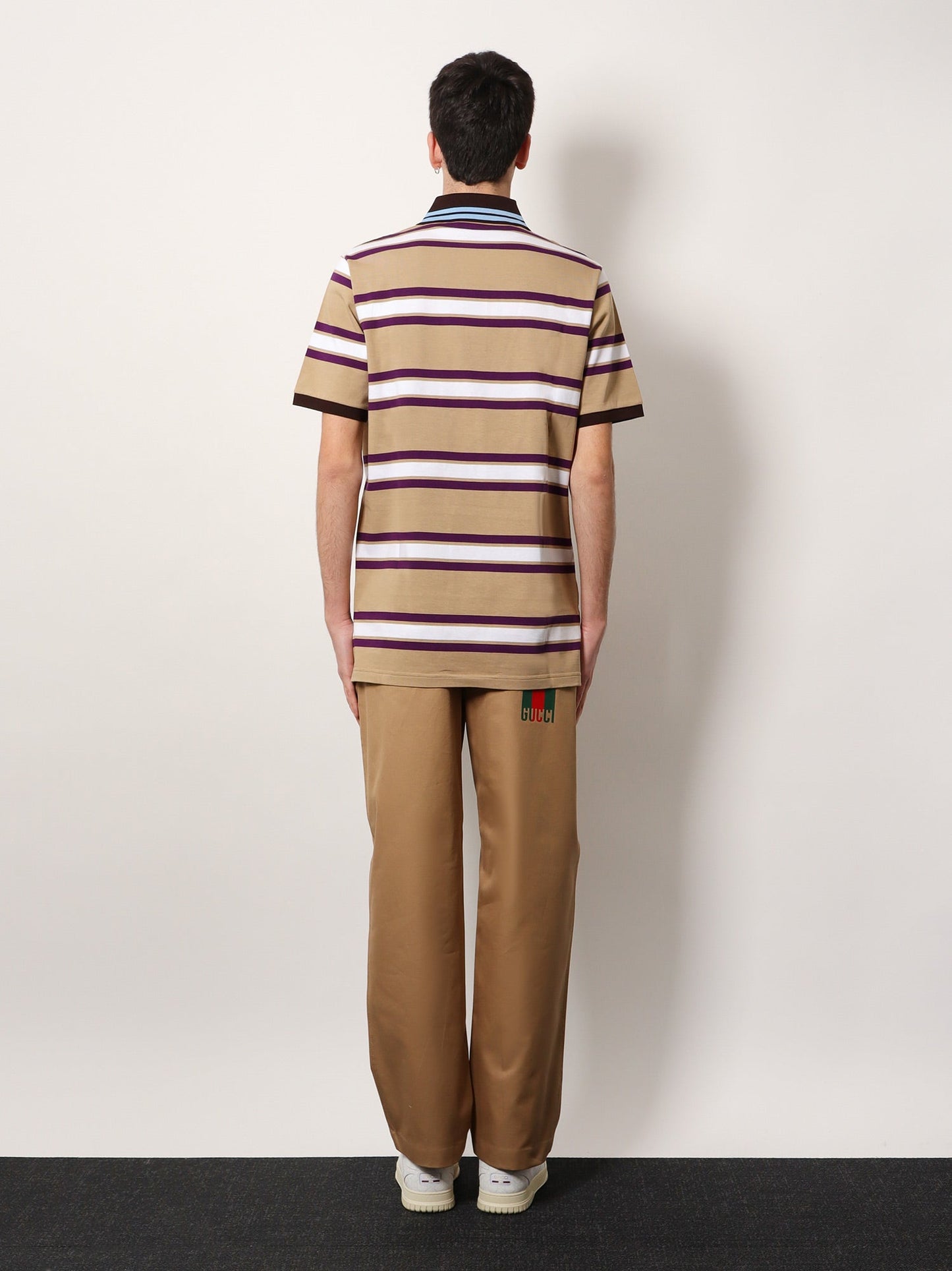 Gucci Striped Cotton Polo Shirt