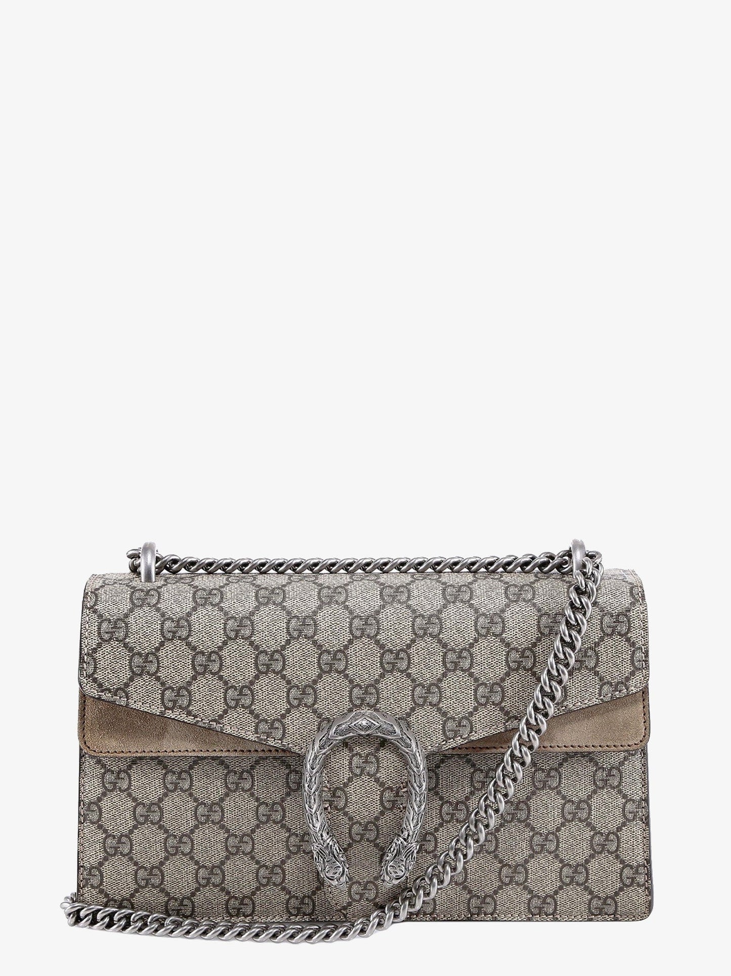Gucci Dionysus Gg Supreme Fabric And Suede Shoulder Bag