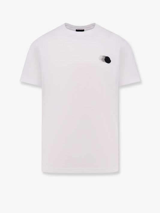 Moncler Cotton T Shirt With Frontal Logo