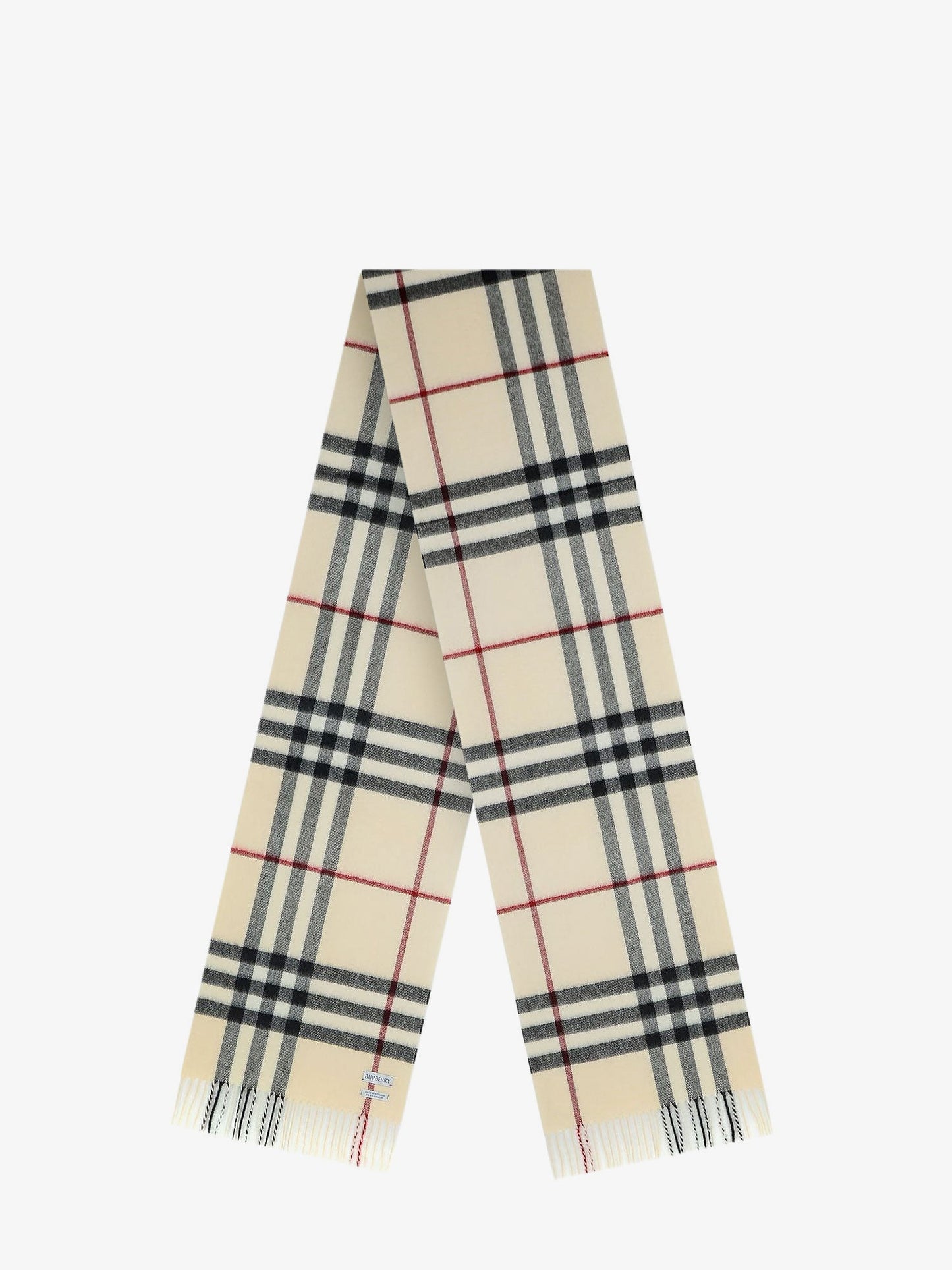 Burberry Cashmere Scarf With Giant Check Motif