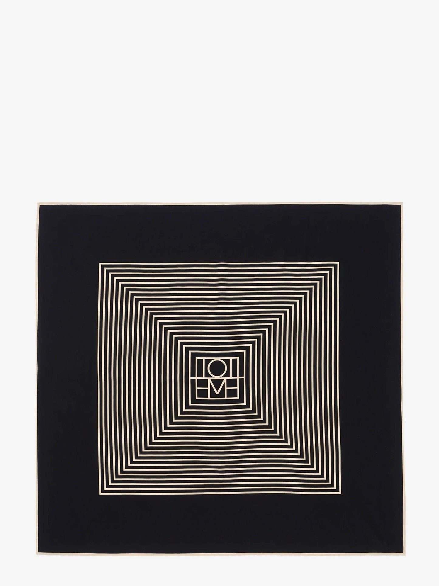 Toteme Silk Foulard With Centered Monogram Print