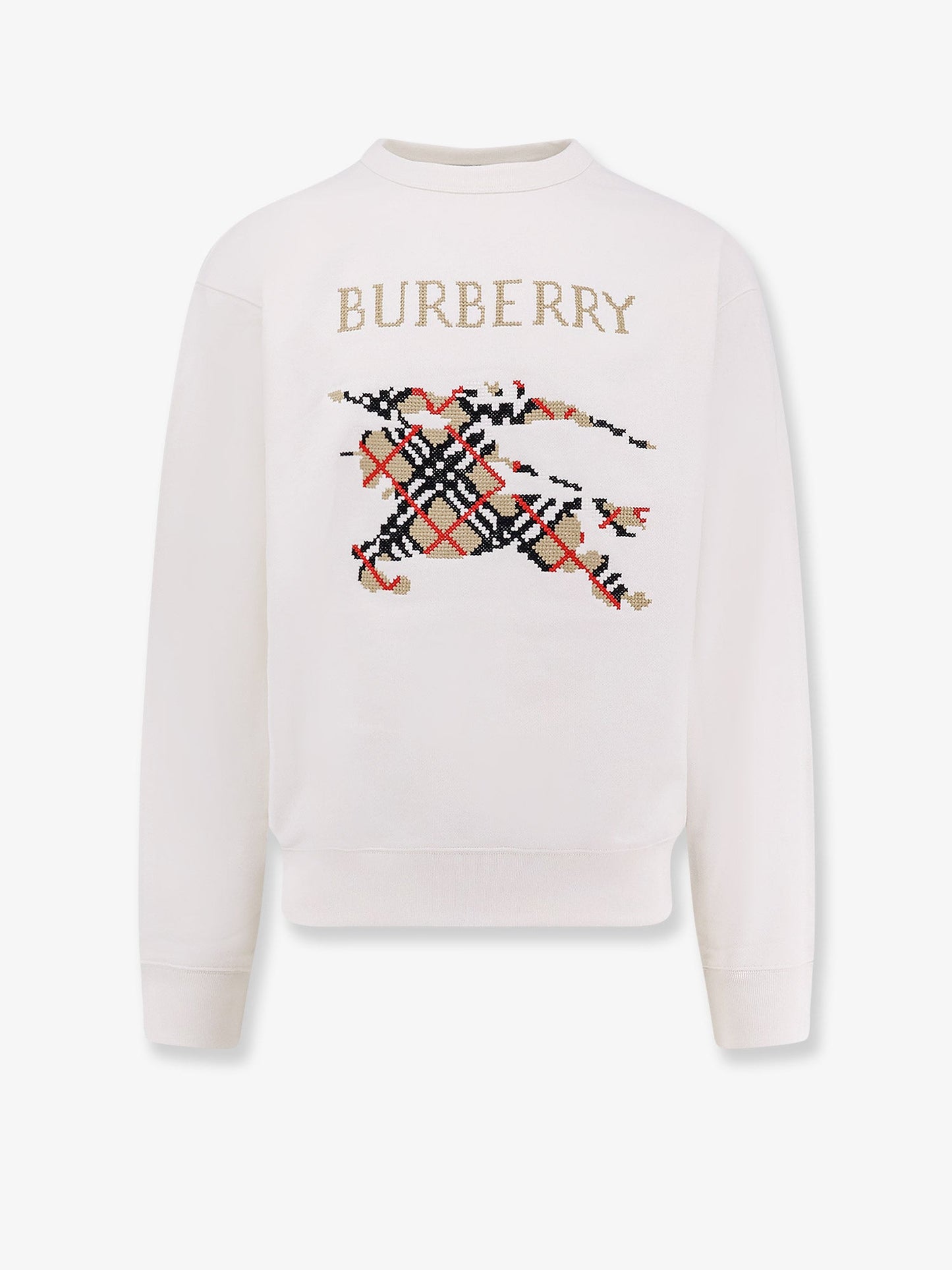 Burberry Cotton Sweatshirt With Logo Embroidery