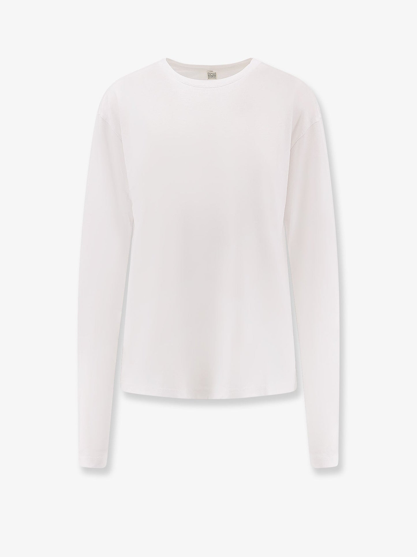 Toteme Classic Long Sleeve Lyocell And Cotton T Shirt