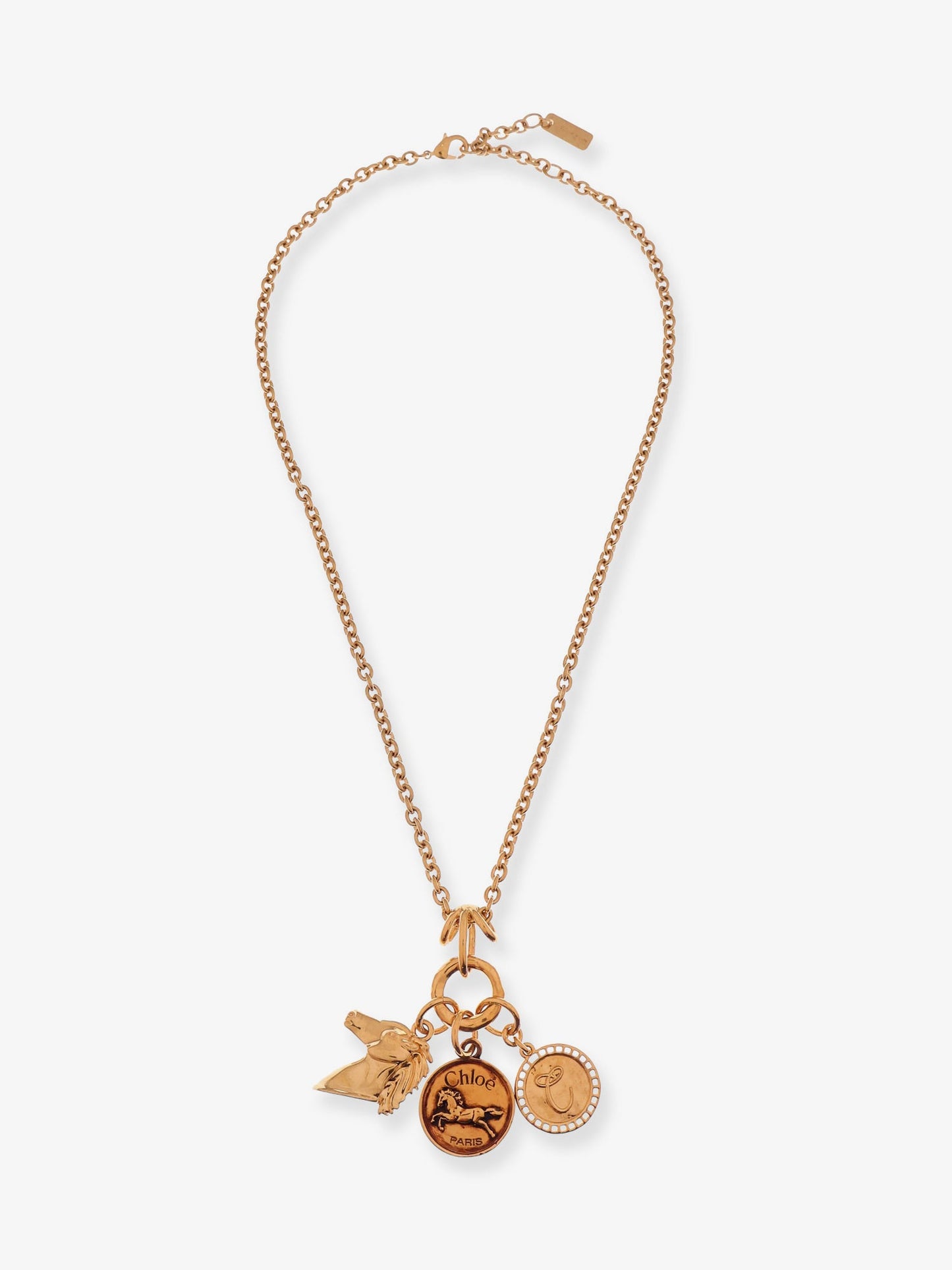Chloe' Brass Necklace With Charms