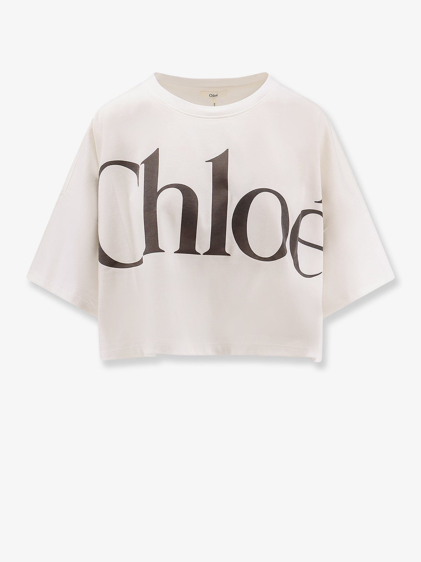 Chloe' Cropped Cotton T Shirt