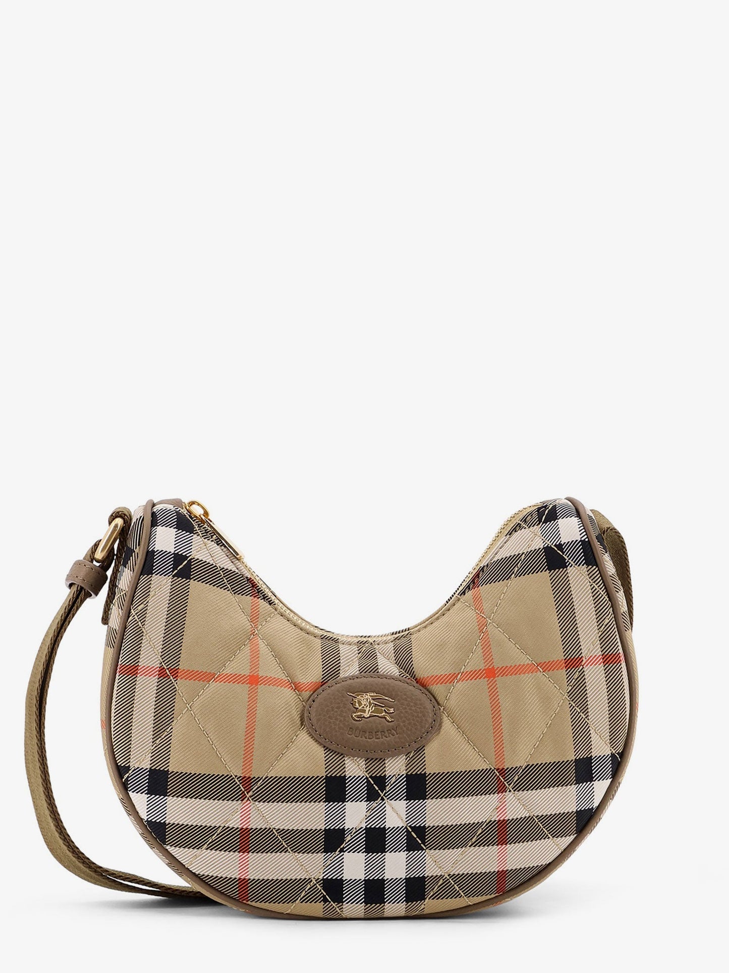 Burberry Burberry Check Fabric Shoulder Bag