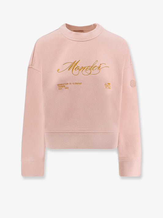 Moncler Cotton Sweatshirt With Logo Patch