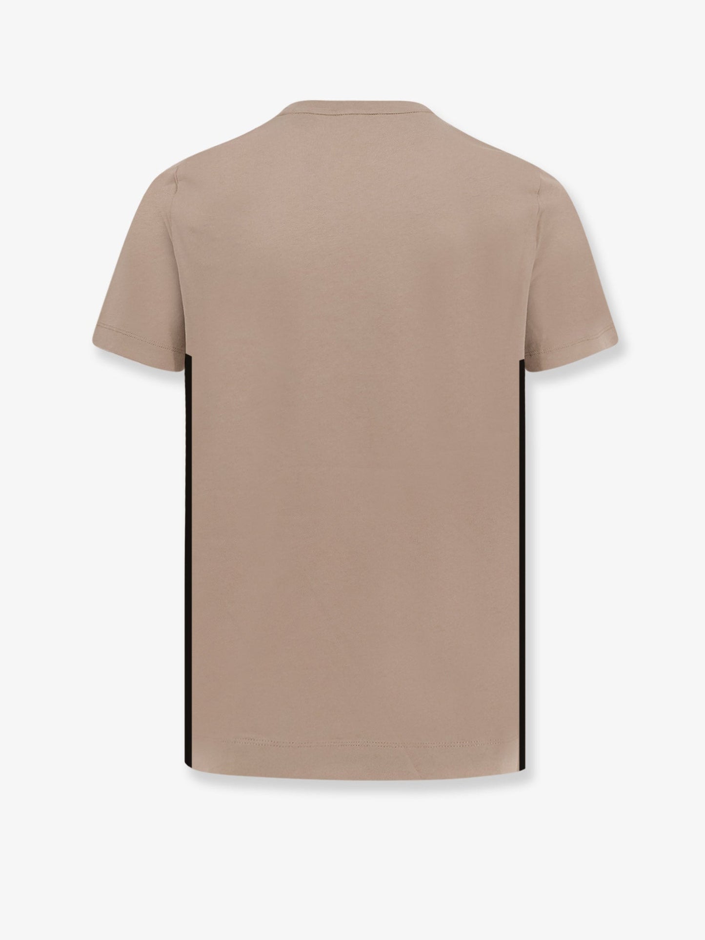 Moncler Cotton T Shirt With Technical Fabric Inserts