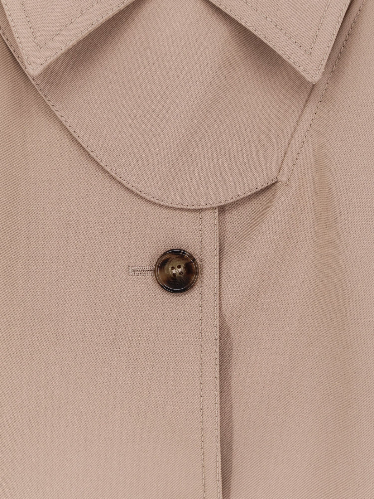 Max Mara Mxapaggio cotton cape - Albino