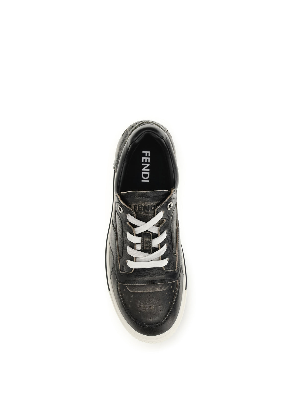 Fendi Fender Sneakers - Black Beige+Nero