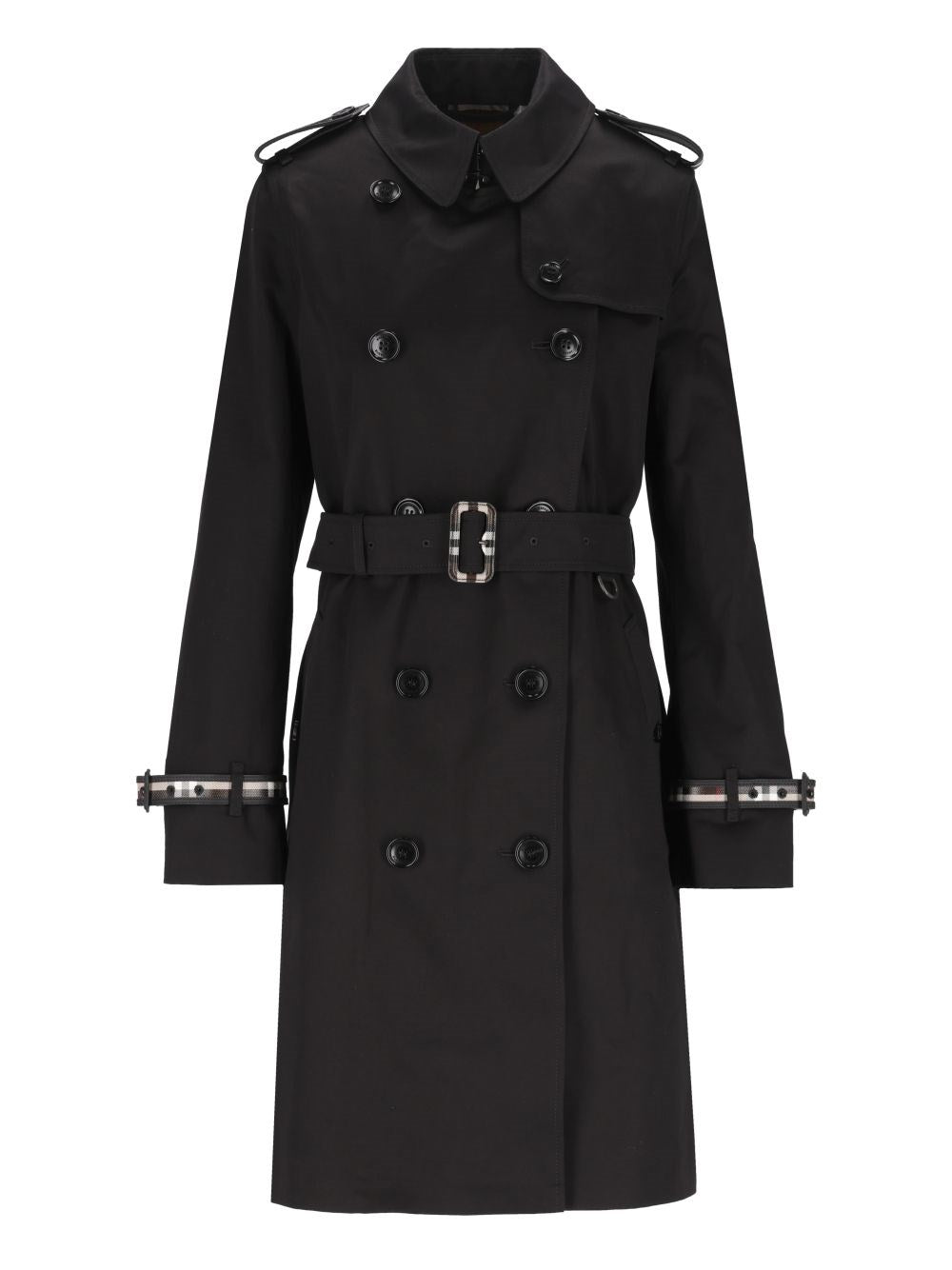 Burberry "Kensington" Trench Coat - Black