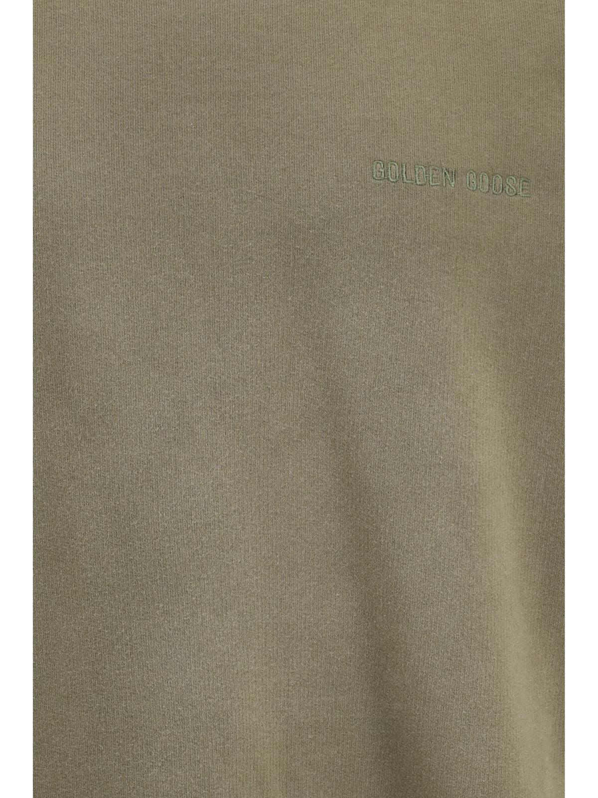 Golden Goose Journey unisex Crew neck in garment-dyed cotton fleece - Bleached Washed Beige