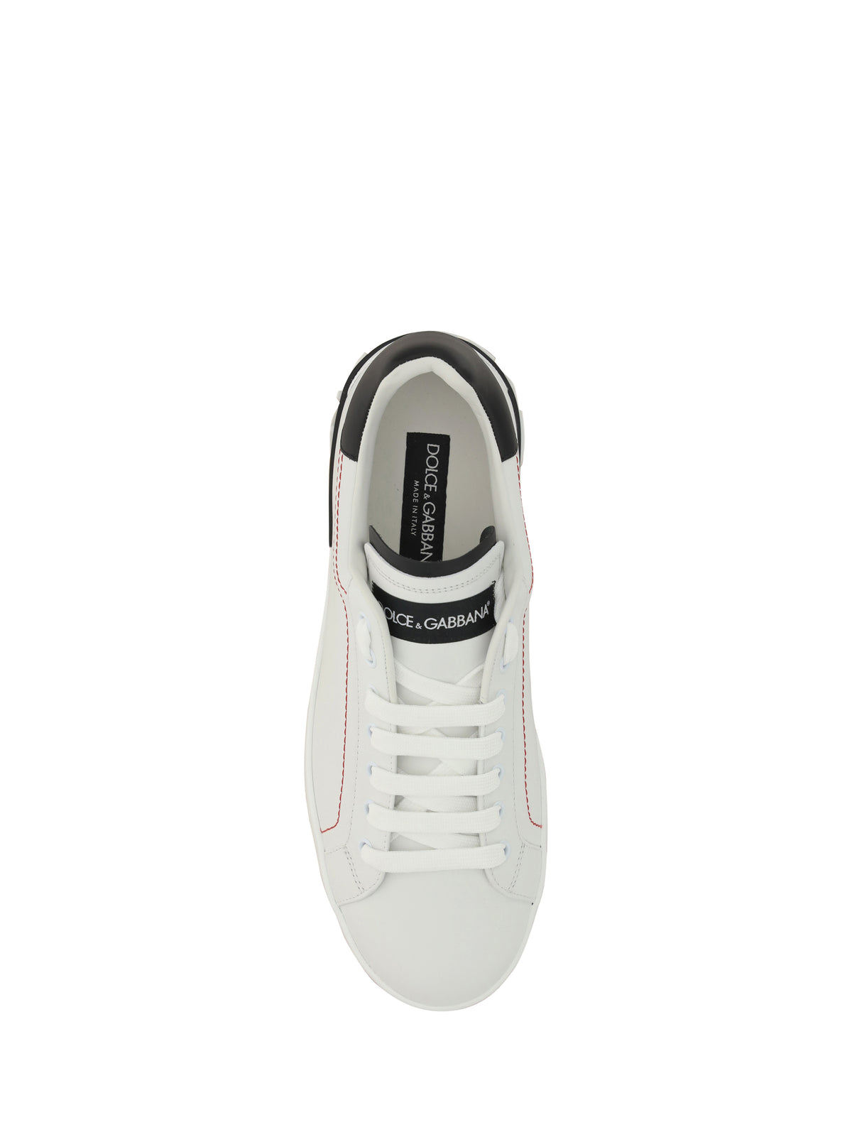 Dolce & Gabbana Leather Sneakers - White/Black