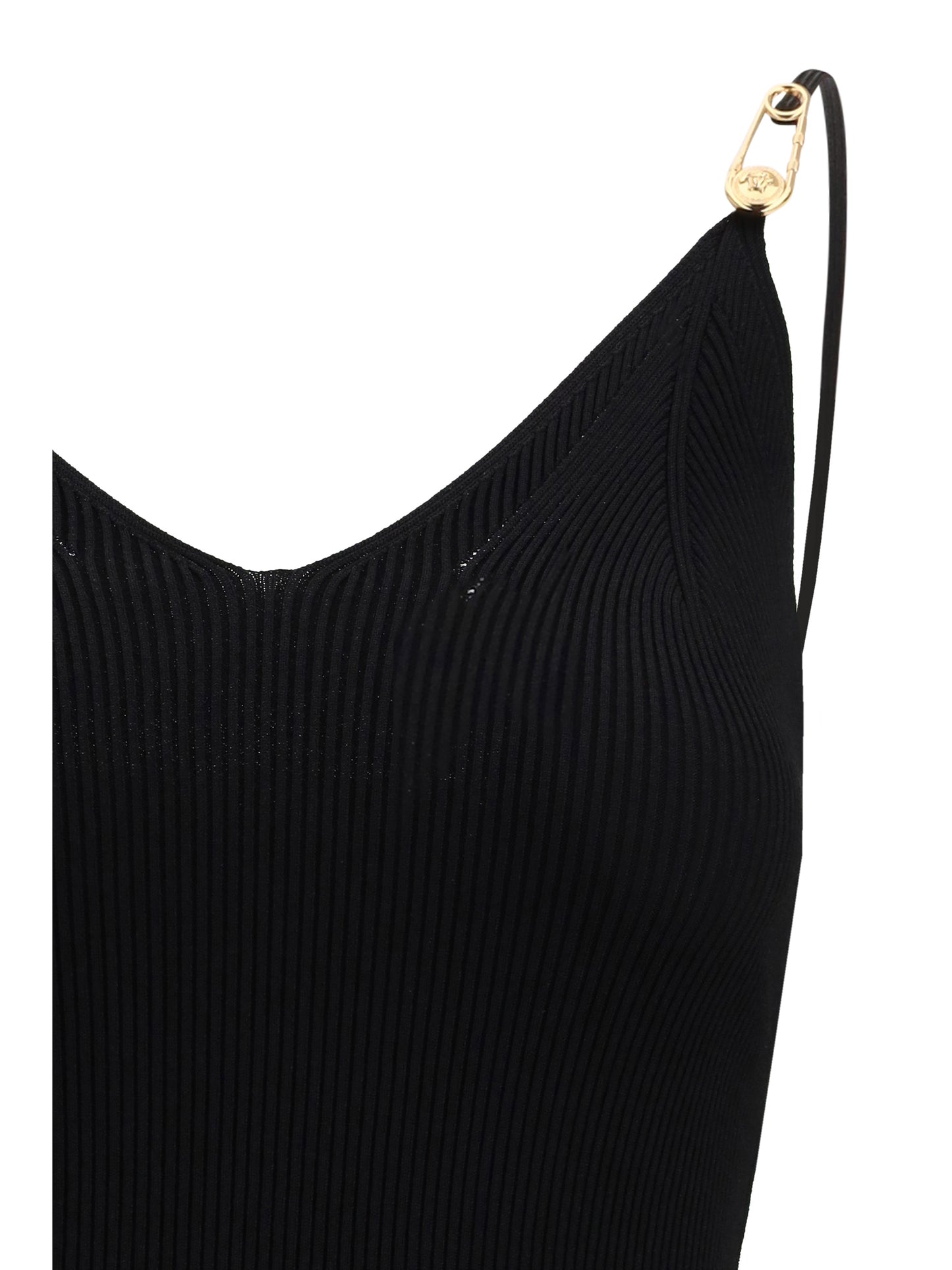 VERSACE Safety Pin Slip Midi Dress