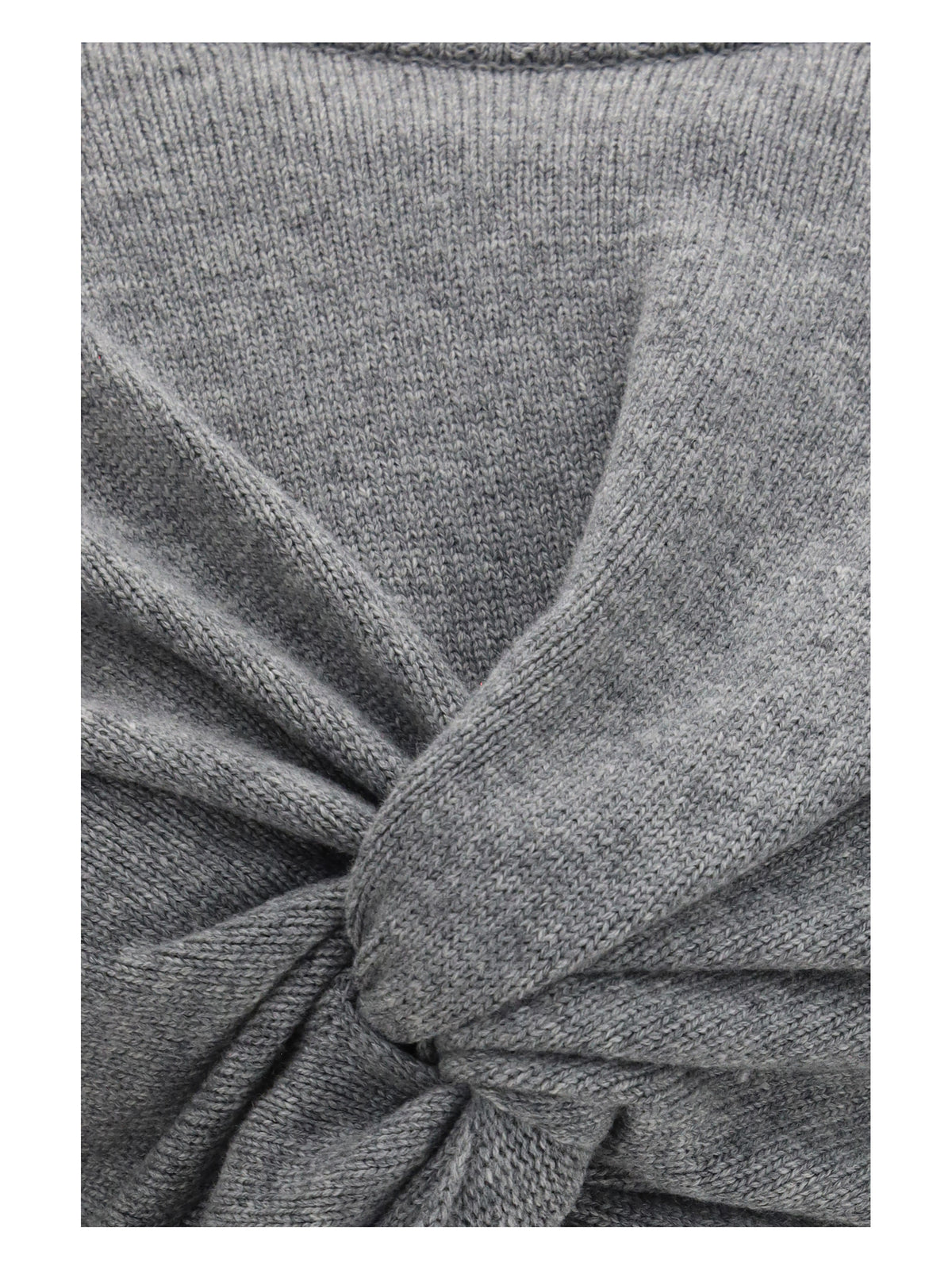 Balenciaga Ruched crewneck Sweater - Grey