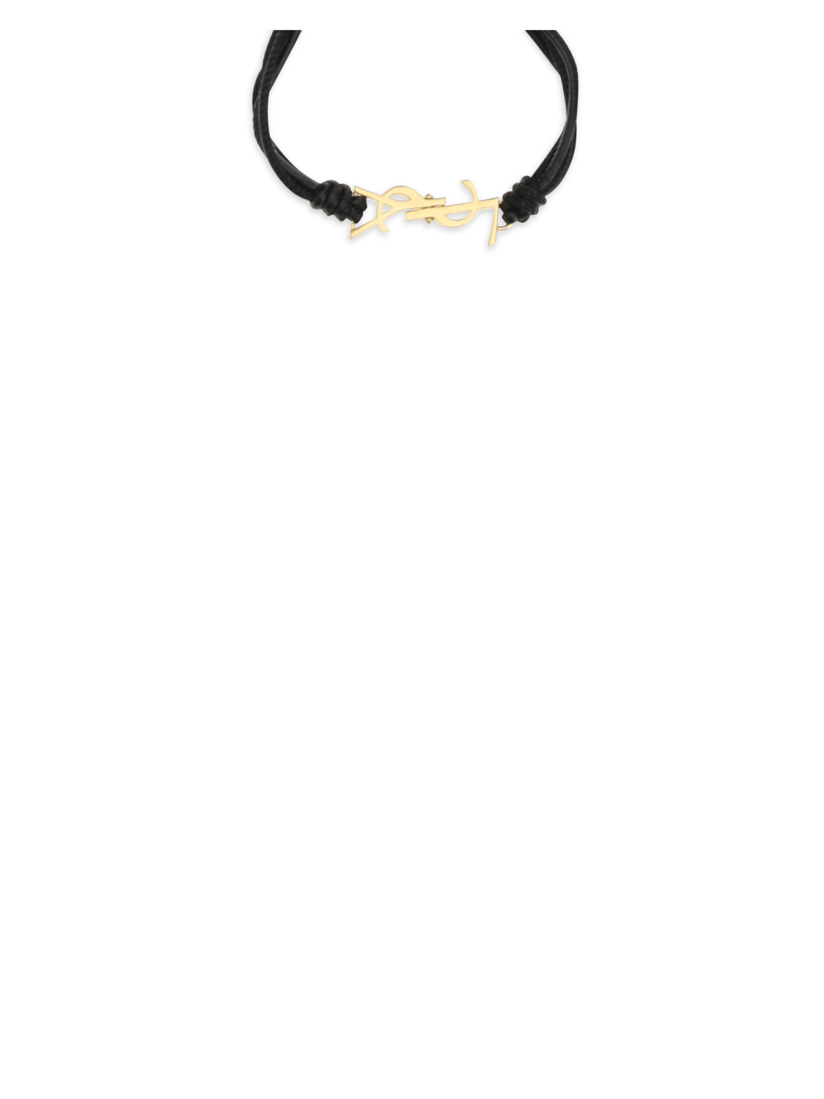Saint Laurent Cassandre multi-wrap Bracelet - Black