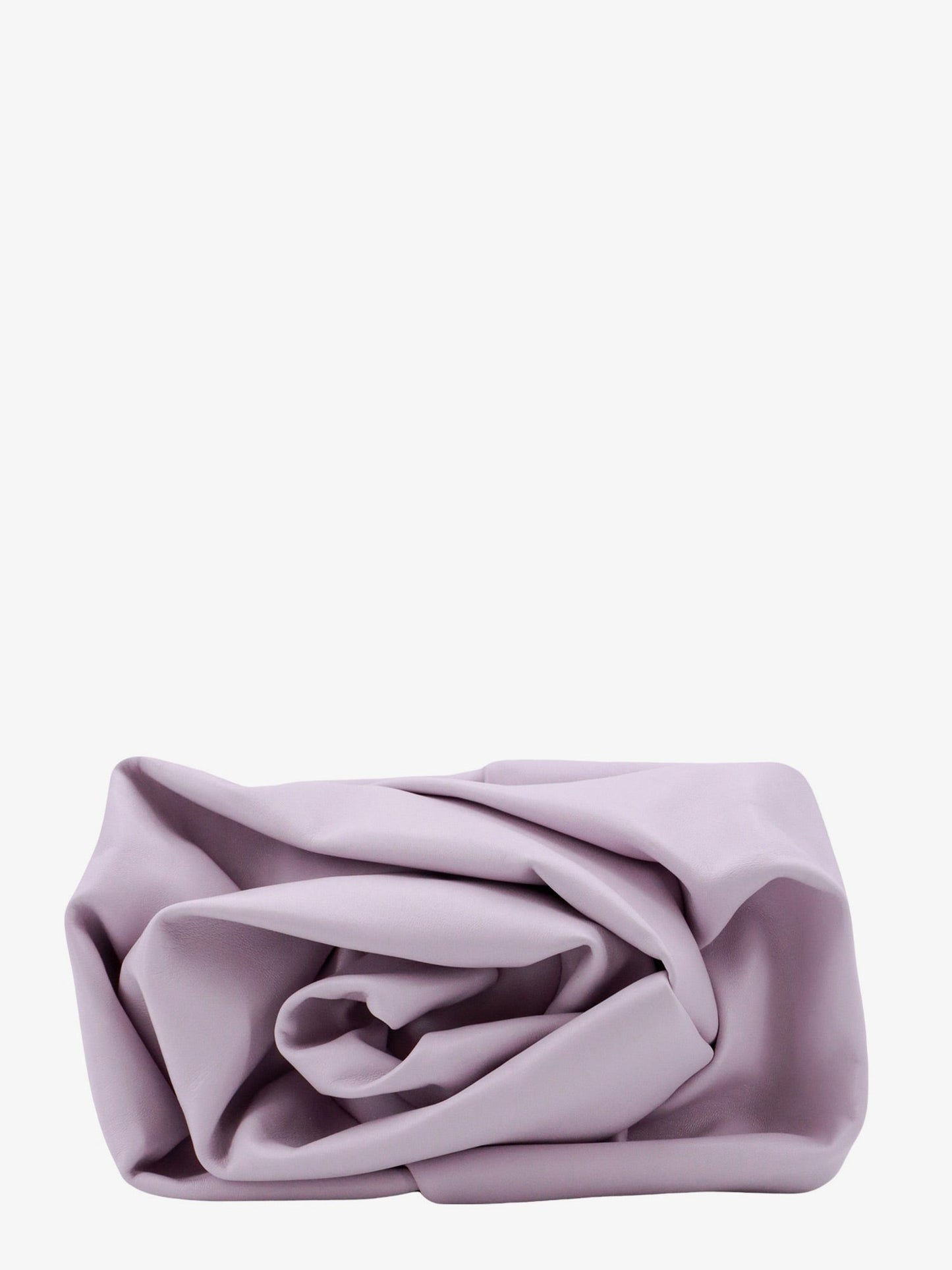 Burberry Leather Clutch With Frontal Rose