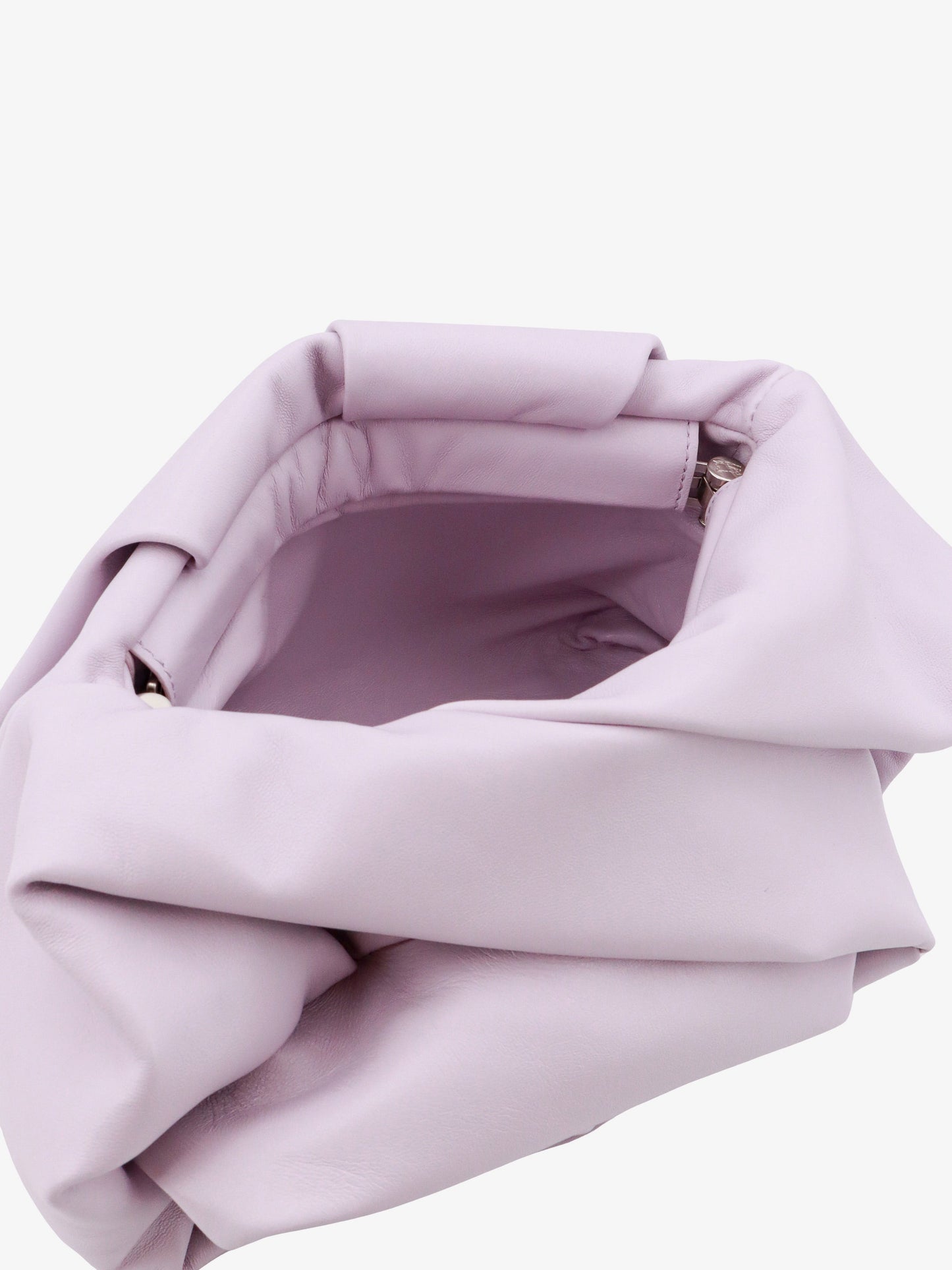 Burberry Leather Clutch With Frontal Rose