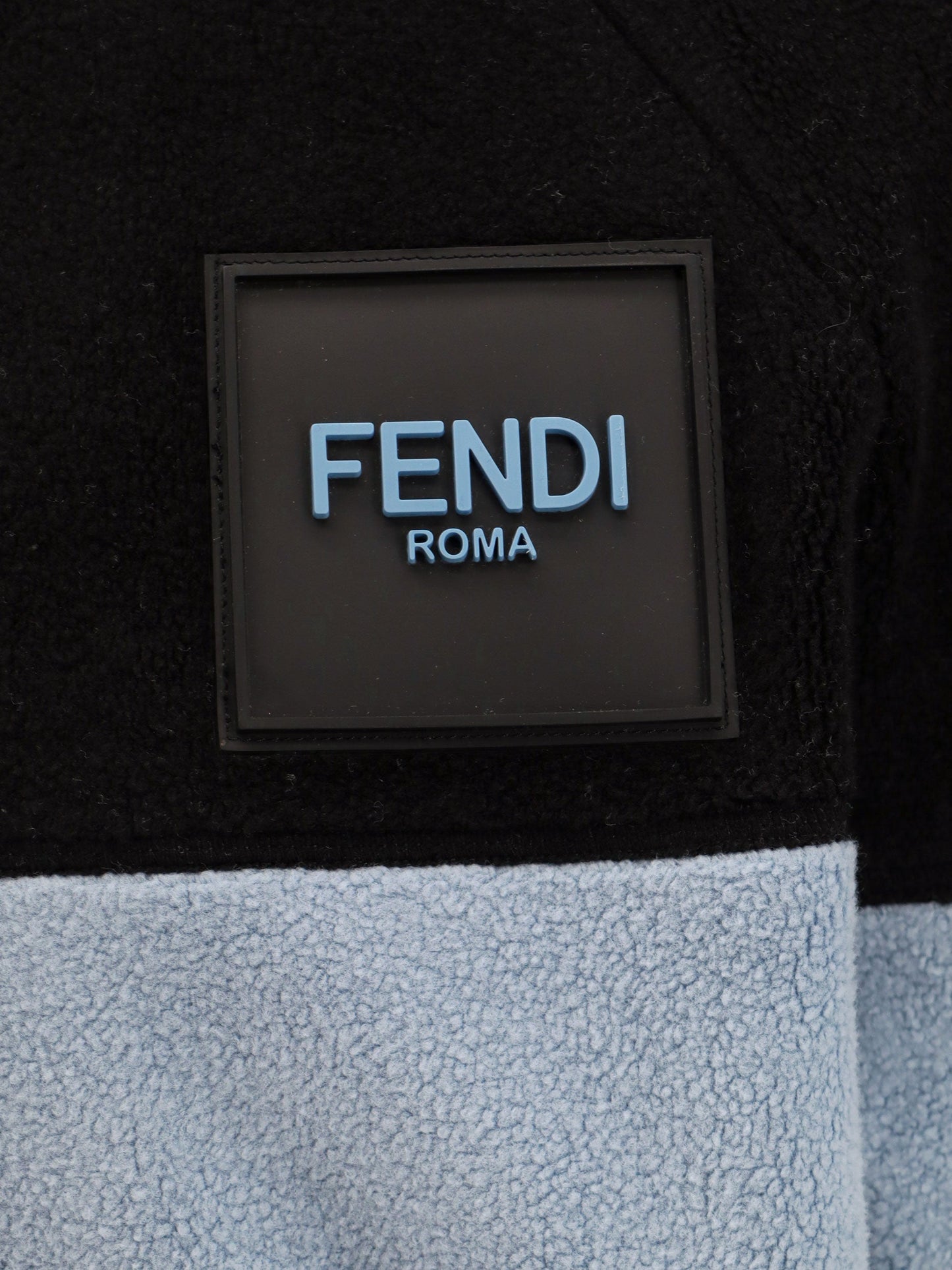 Fendi Fleece Sweatshirt With Frontal Logo Patch