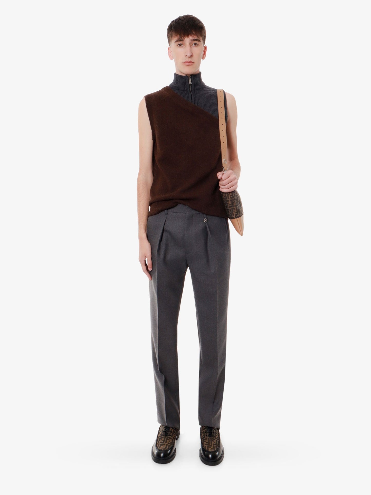 Fendi Alpaca And Wool Vest