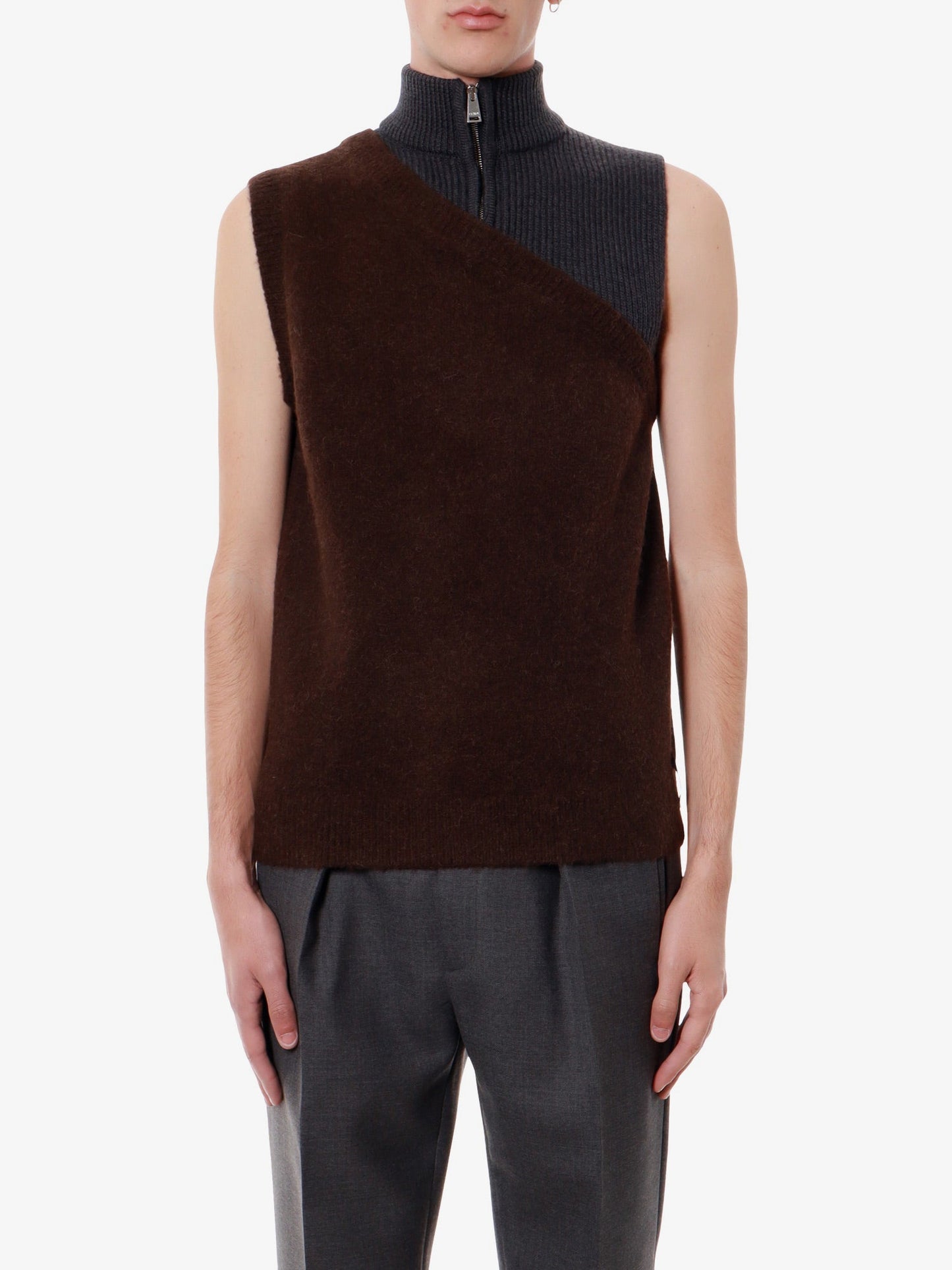 Fendi Alpaca And Wool Vest