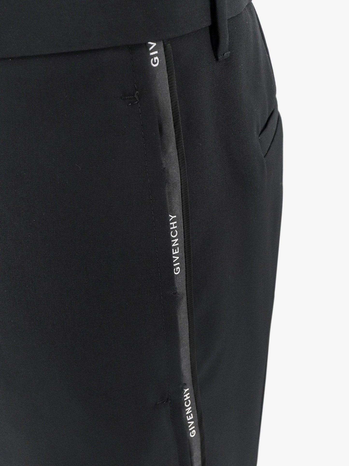 Givenchy Wool Trouser With Logoed Bands On The Side