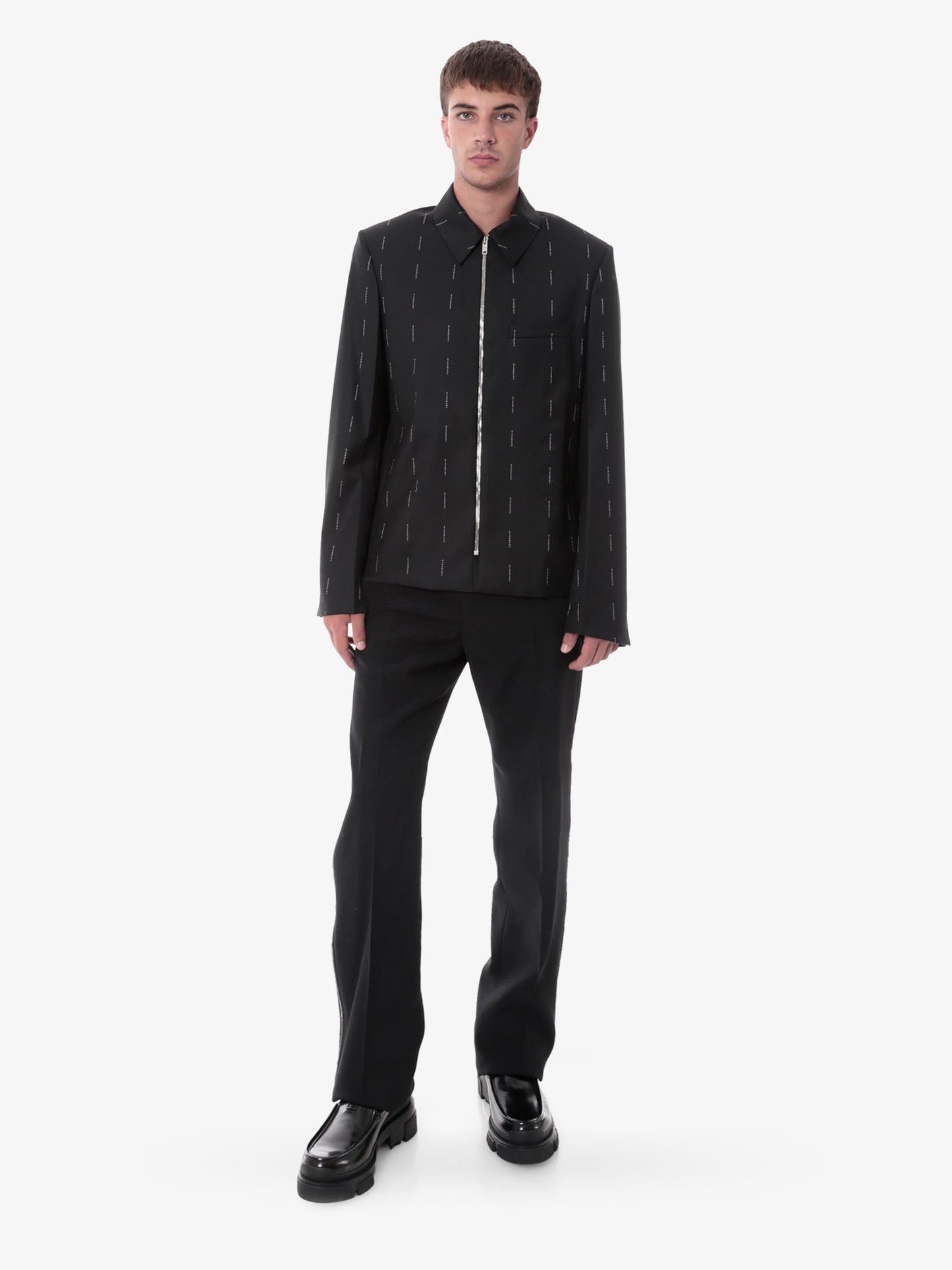 Givenchy Wool Trouser With Logoed Bands On The Side