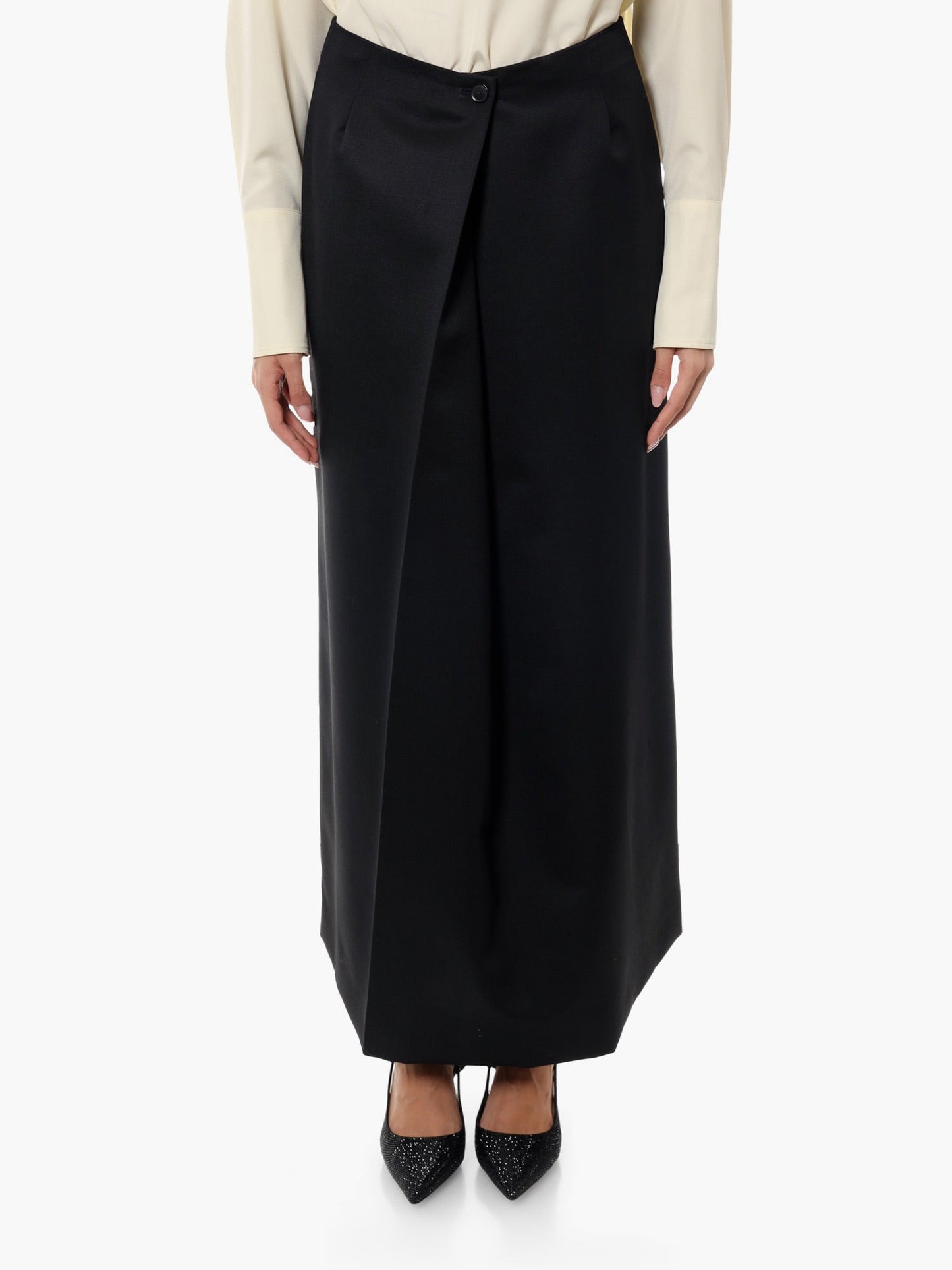Givenchy Wool And Mohair Long Skirt