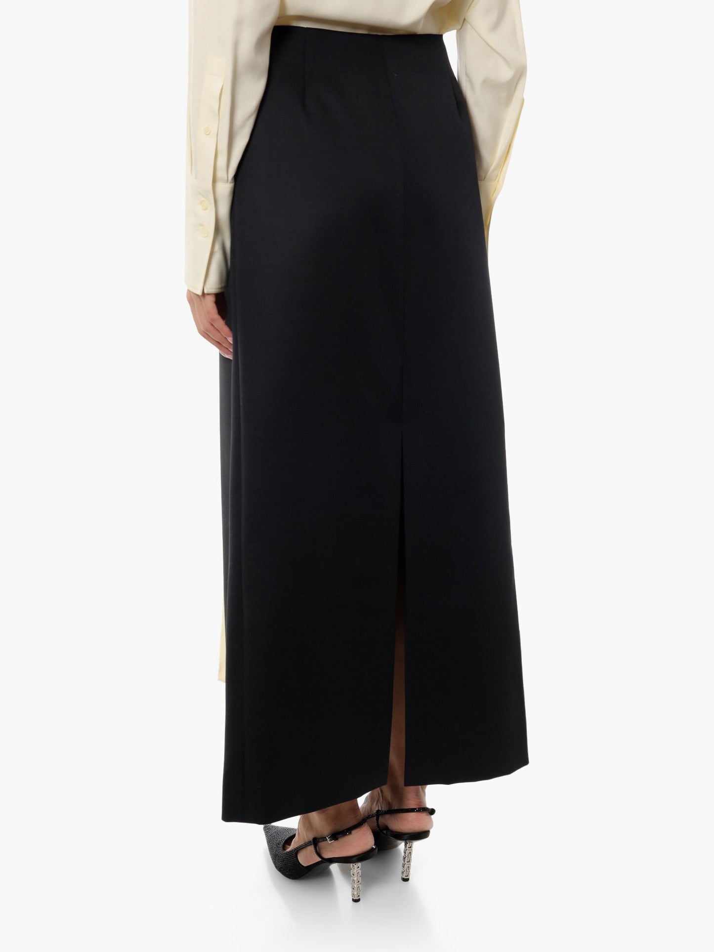 Givenchy Wool And Mohair Long Skirt