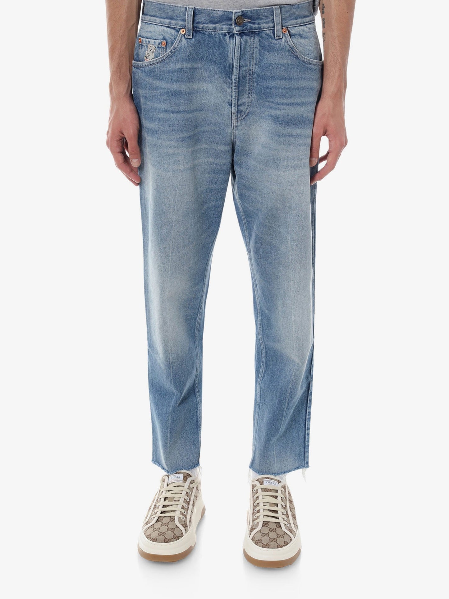 Gucci Carrot Fit Cotton Jeans