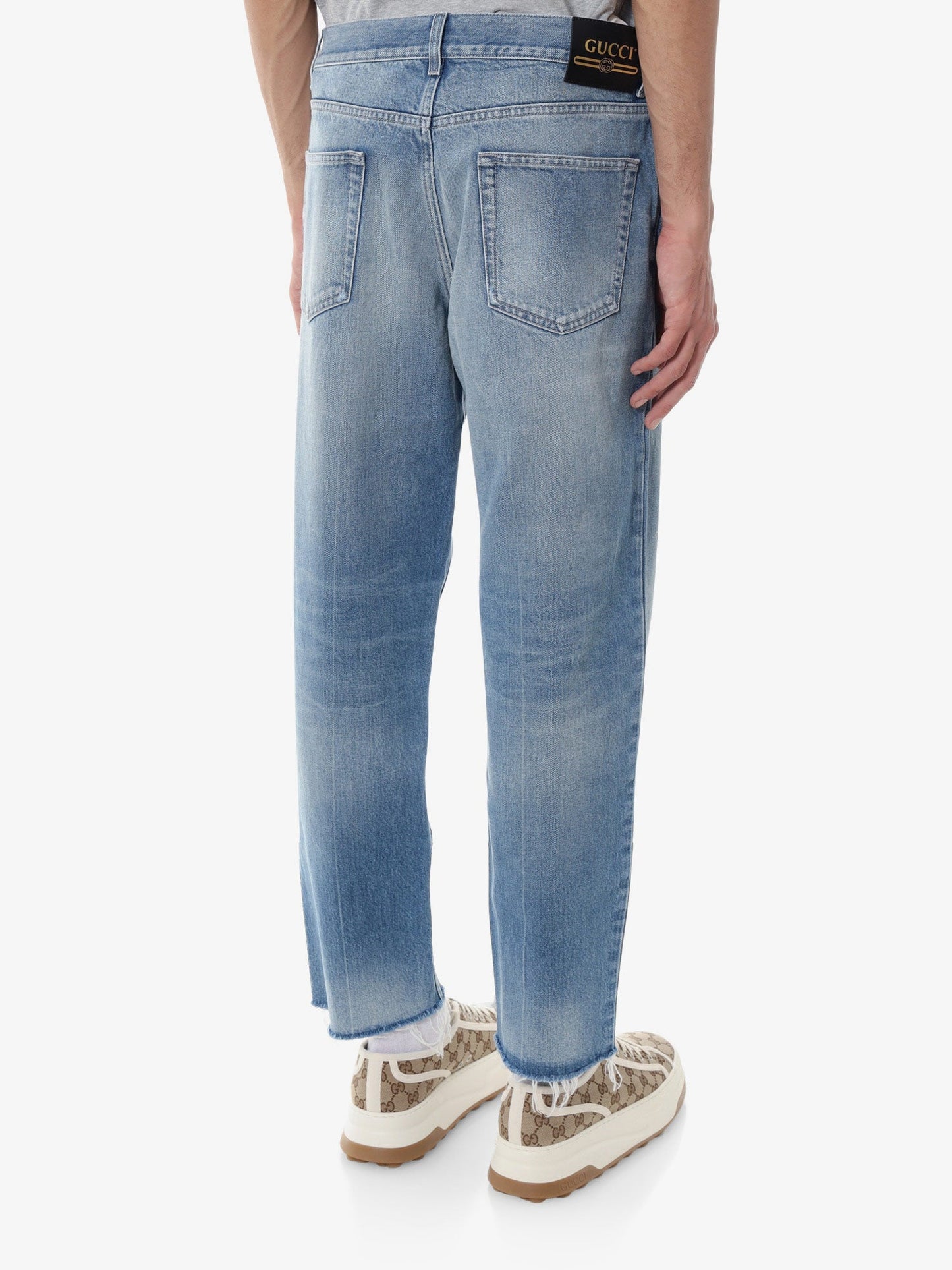 Gucci Carrot Fit Cotton Jeans