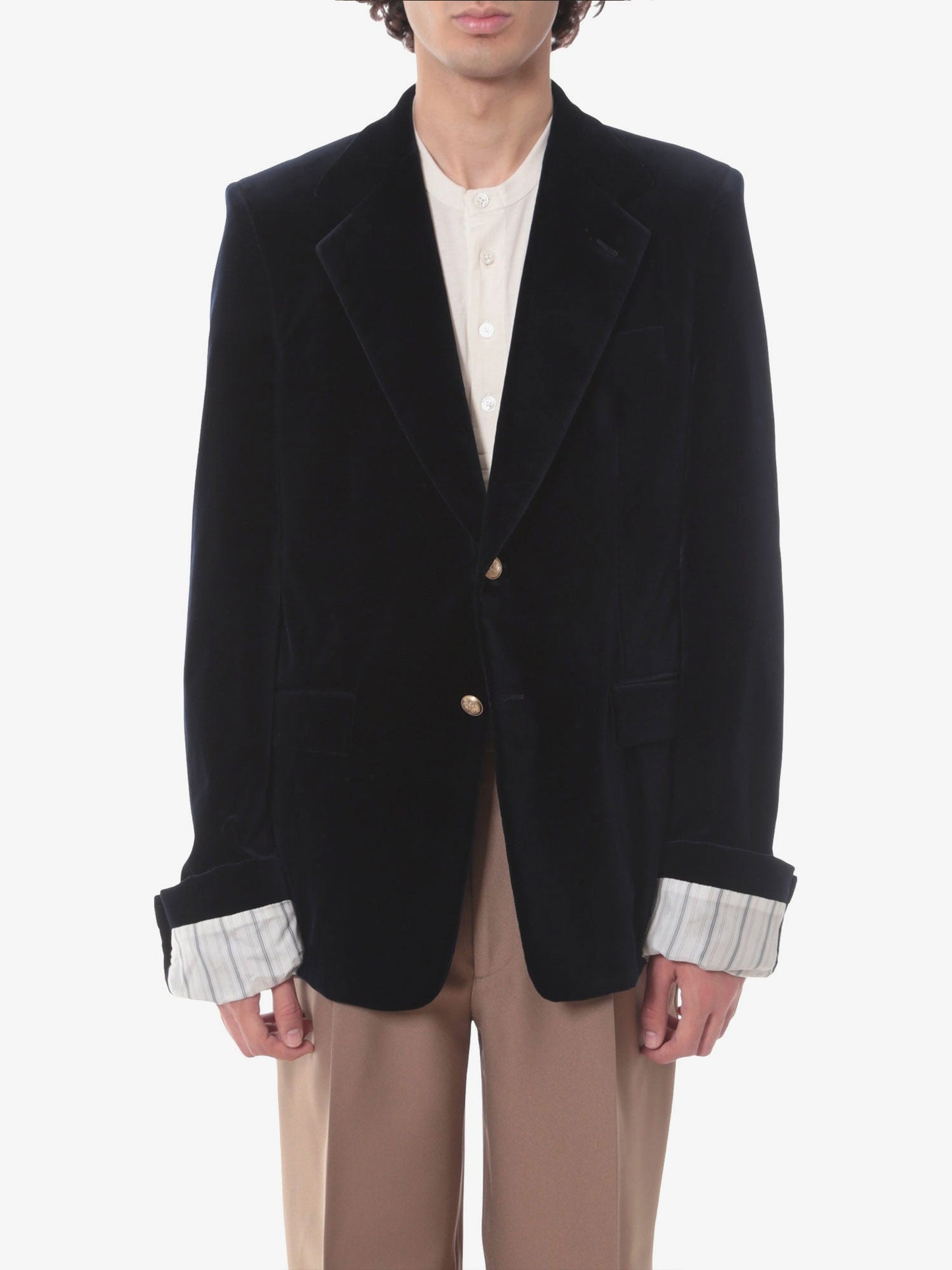 Gucci Lined Stretch Velvet Blazer