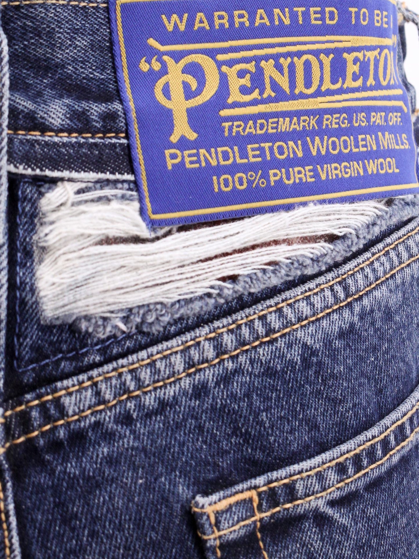Maison Margiela Cotton Jeans With Wool Madras Details