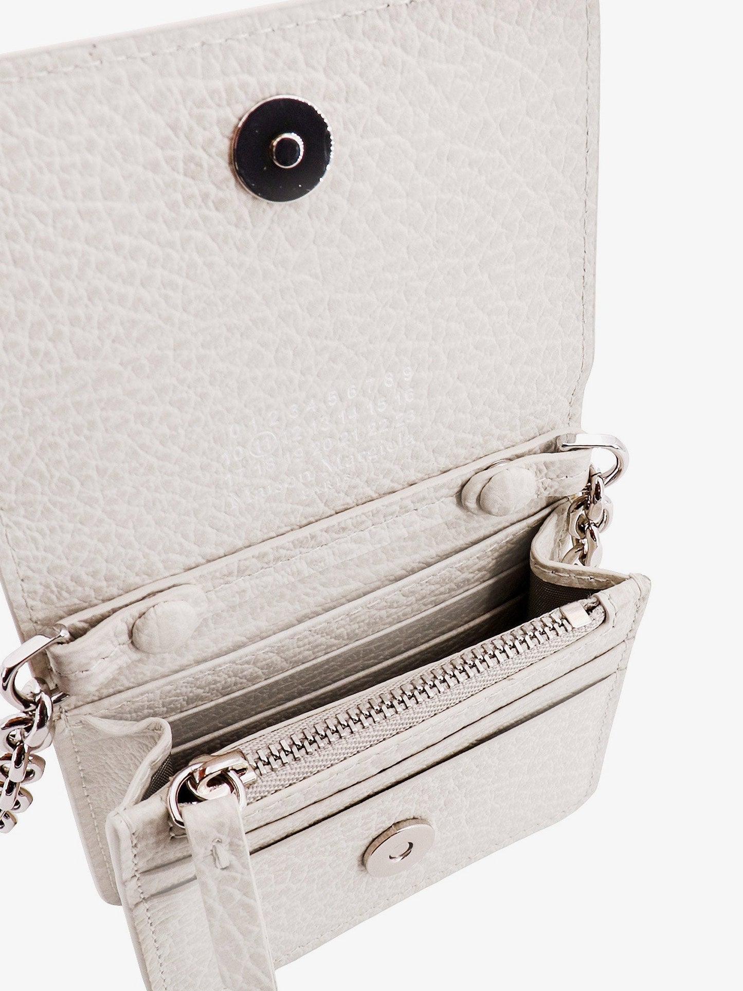 Maison Margiela Leather Card Holder With Iconic Stitching