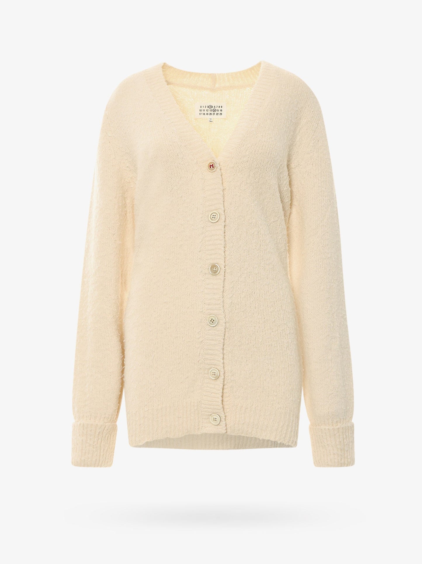 Maison Margiela Cotton Blend Cardigan With Back Iconic Stitching.This Garnment Has Been Treated In Order To Give The Fabric A Particular Appereance And Special Charateristics. Experience Shows That Homogenity Cannot Be Guranteed, Therefore Garnments Ma...