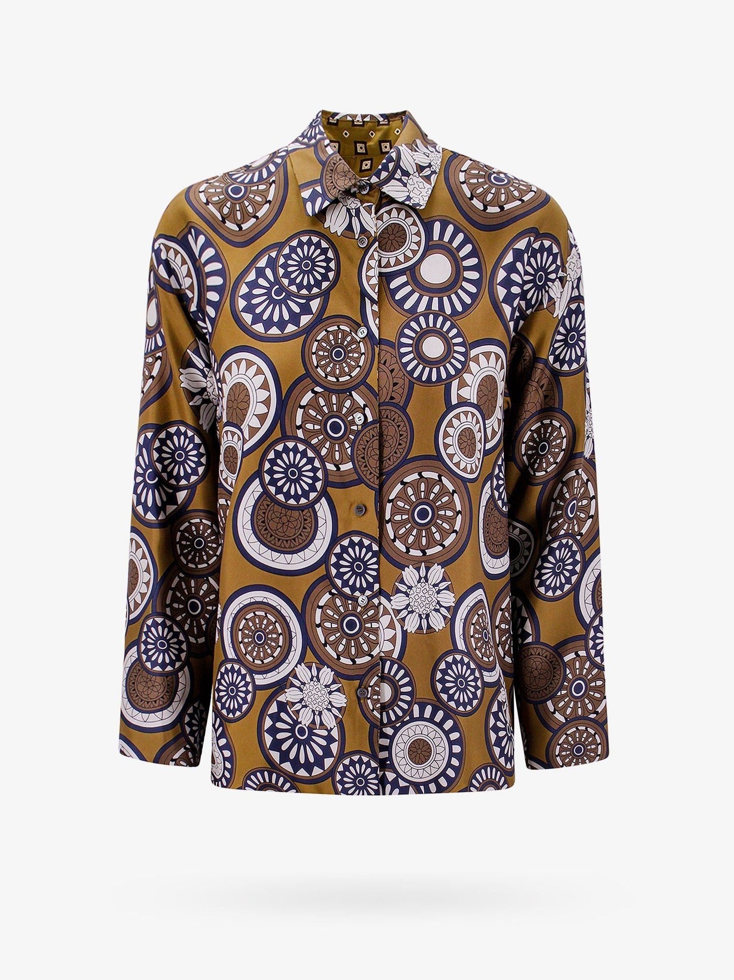 'S Max Mara Silk Shirt With All Over Print