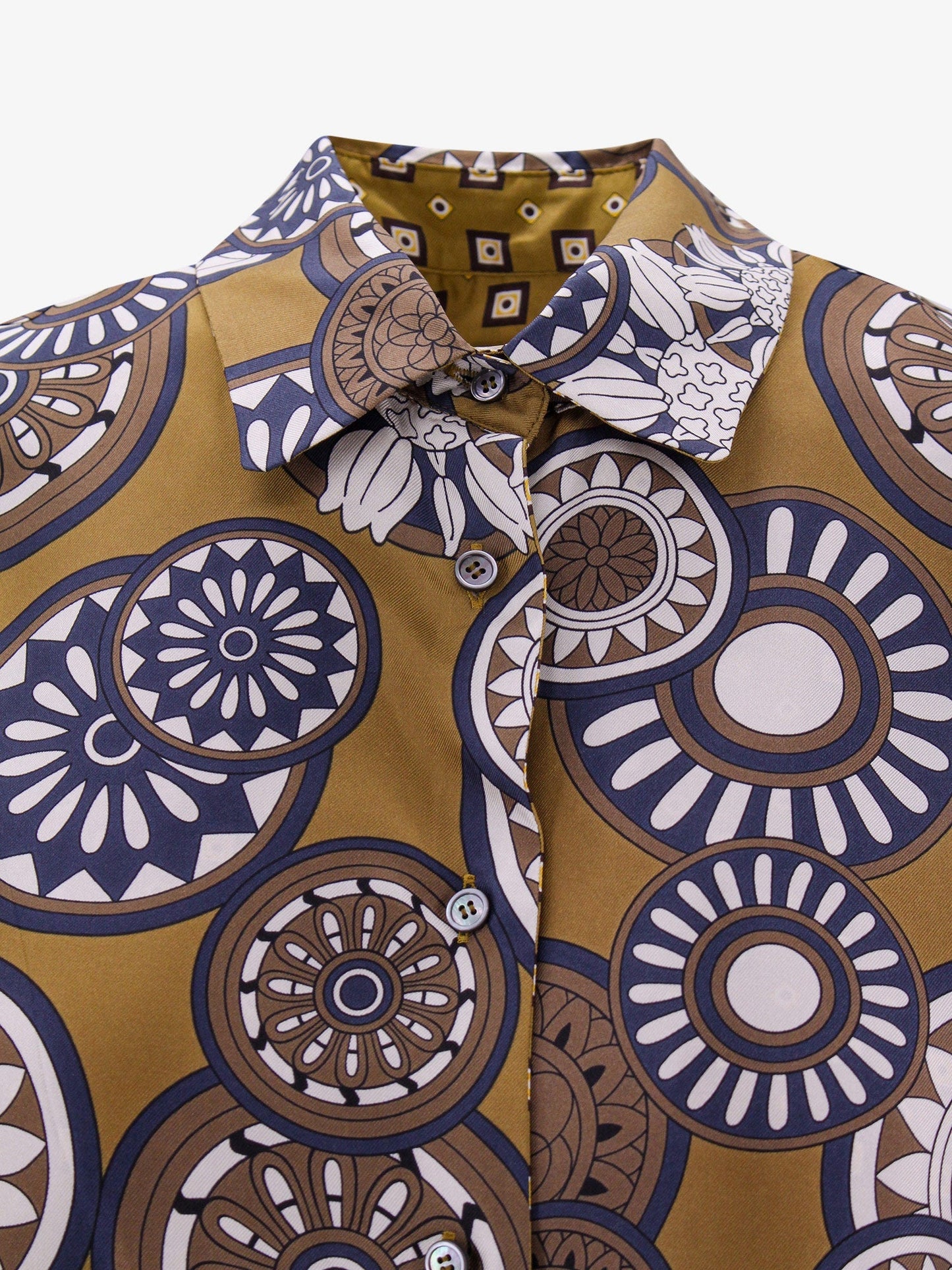 'S Max Mara Silk Shirt With All Over Print