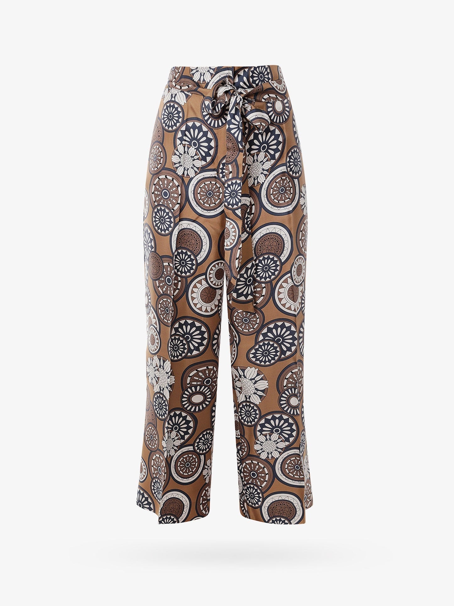 'S Max Mara Silk Trouser With All Over Print