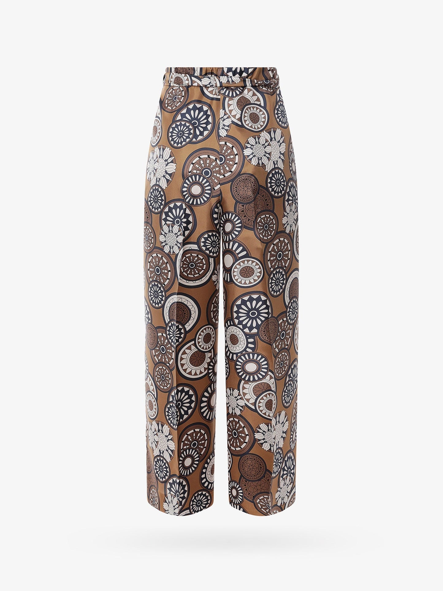 'S Max Mara Silk Trouser With All Over Print