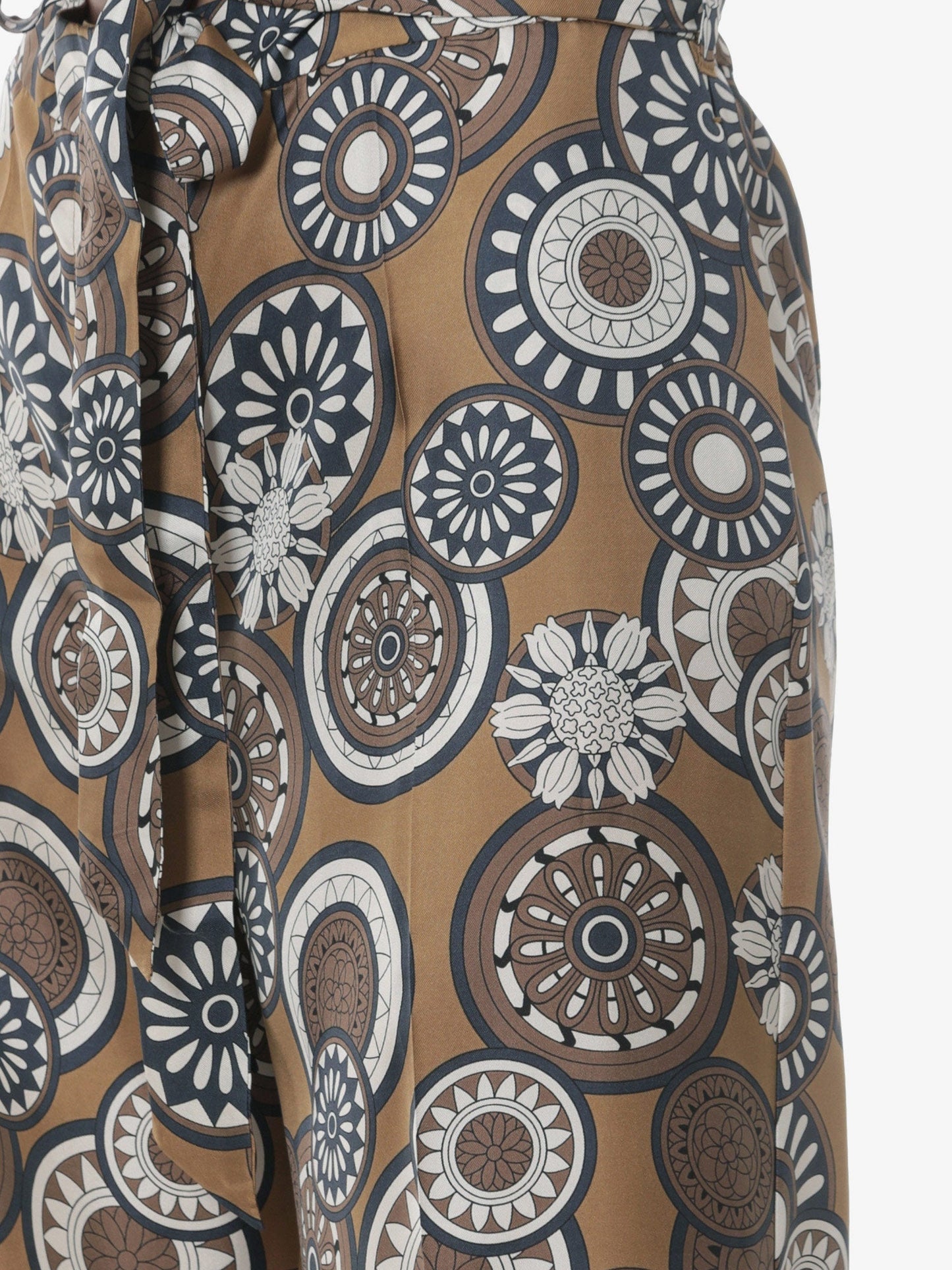 'S Max Mara Silk Trouser With All Over Print