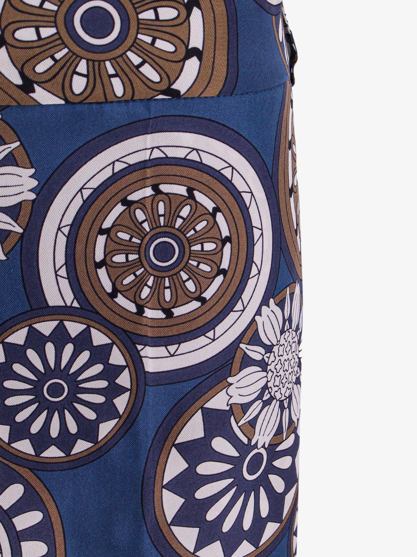 'S Max Mara Silk Trouser With All Over Print